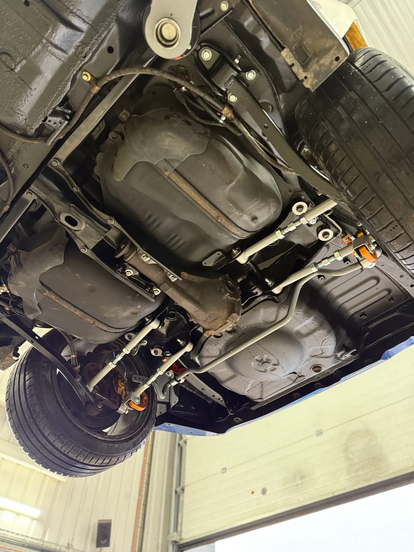 Blob eye Impreza front end stripped back during restoration