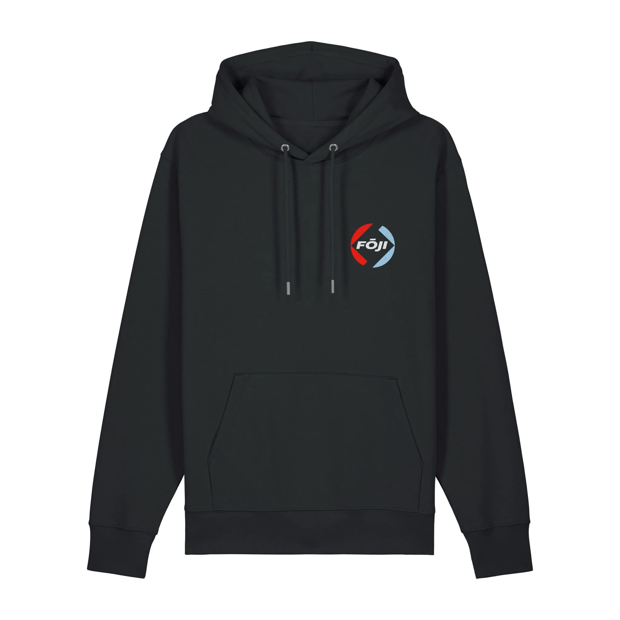 FOJI Badge hoodie in Black