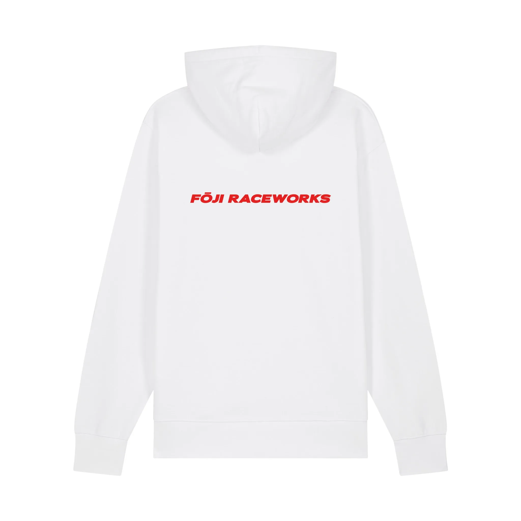 FOJI Flags Raceworks Hoodie in White, back
