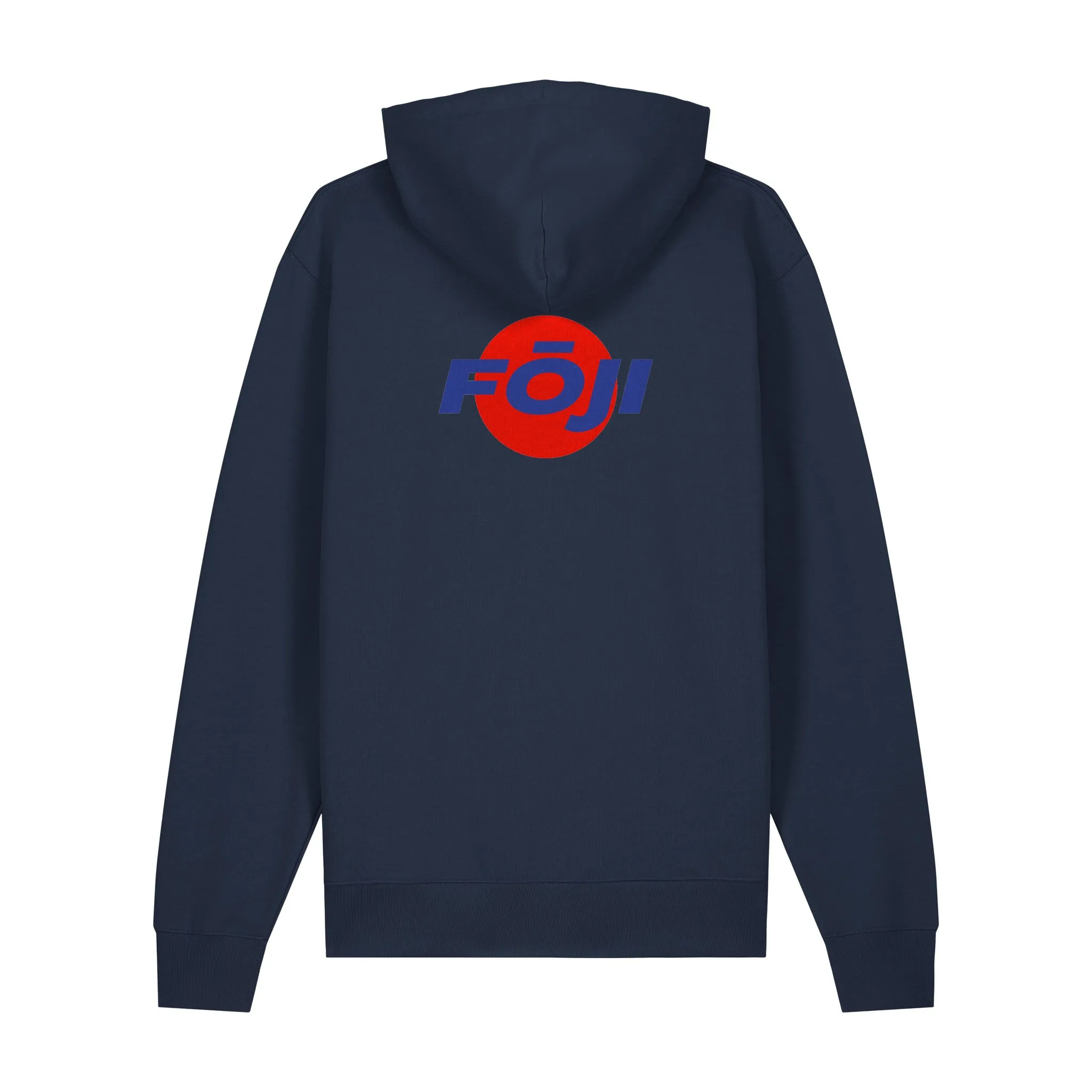 FOJI Disc Hoodie in French Navy, back