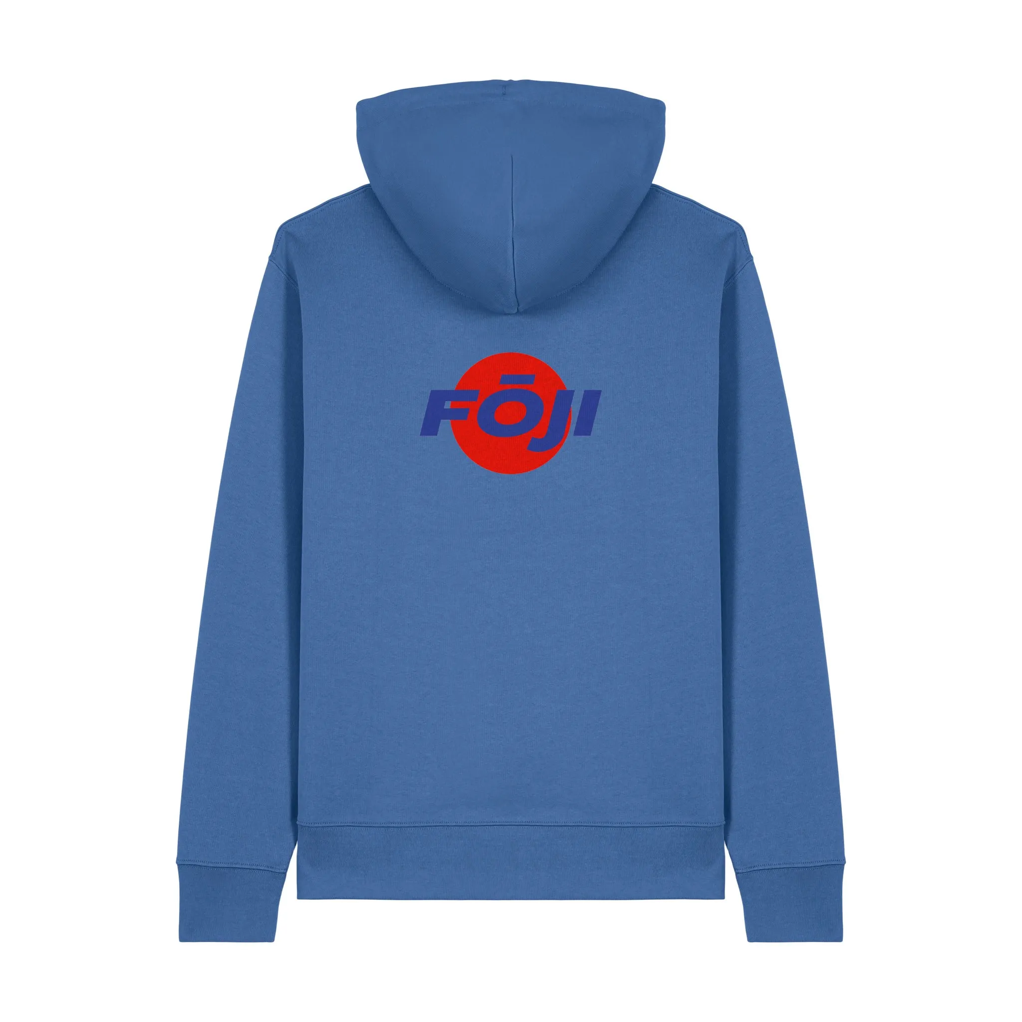 FOJI Disc Hoodie in Mindful Blue, back