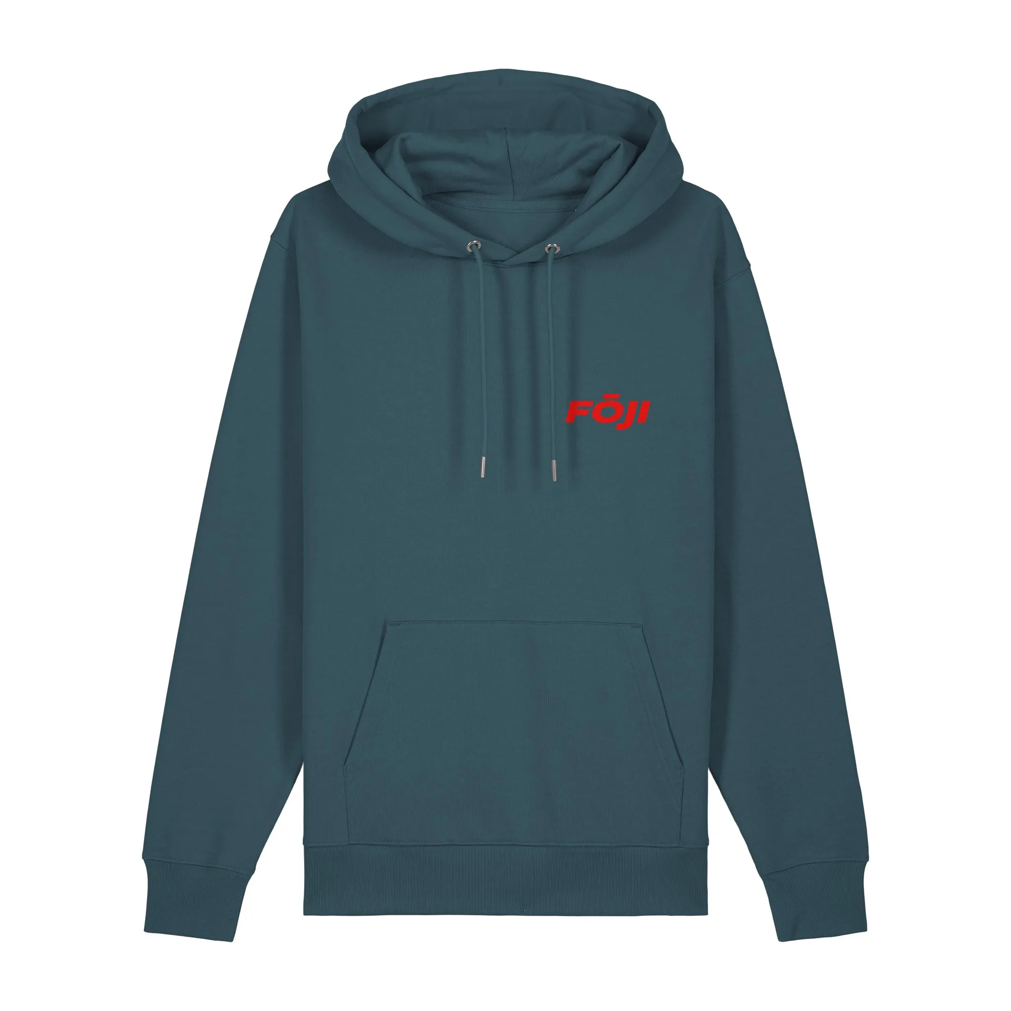 FOJI Badge Back Hoodie in Stargazer, front