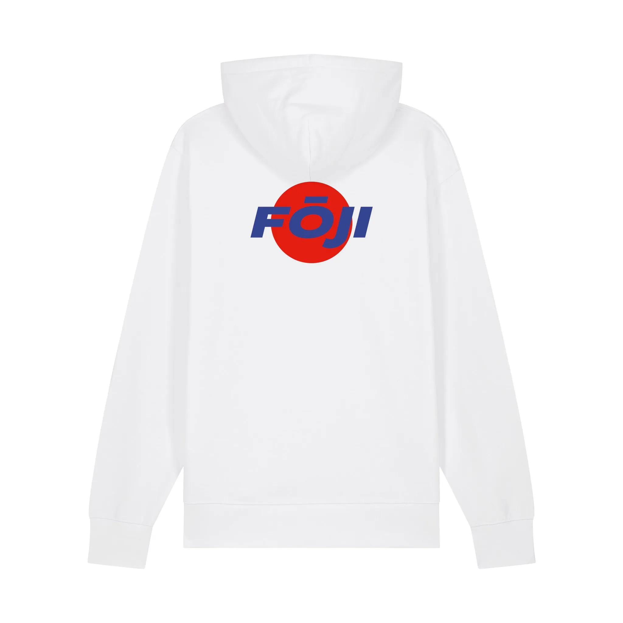 FOJI Disc Hoodie in White, back
