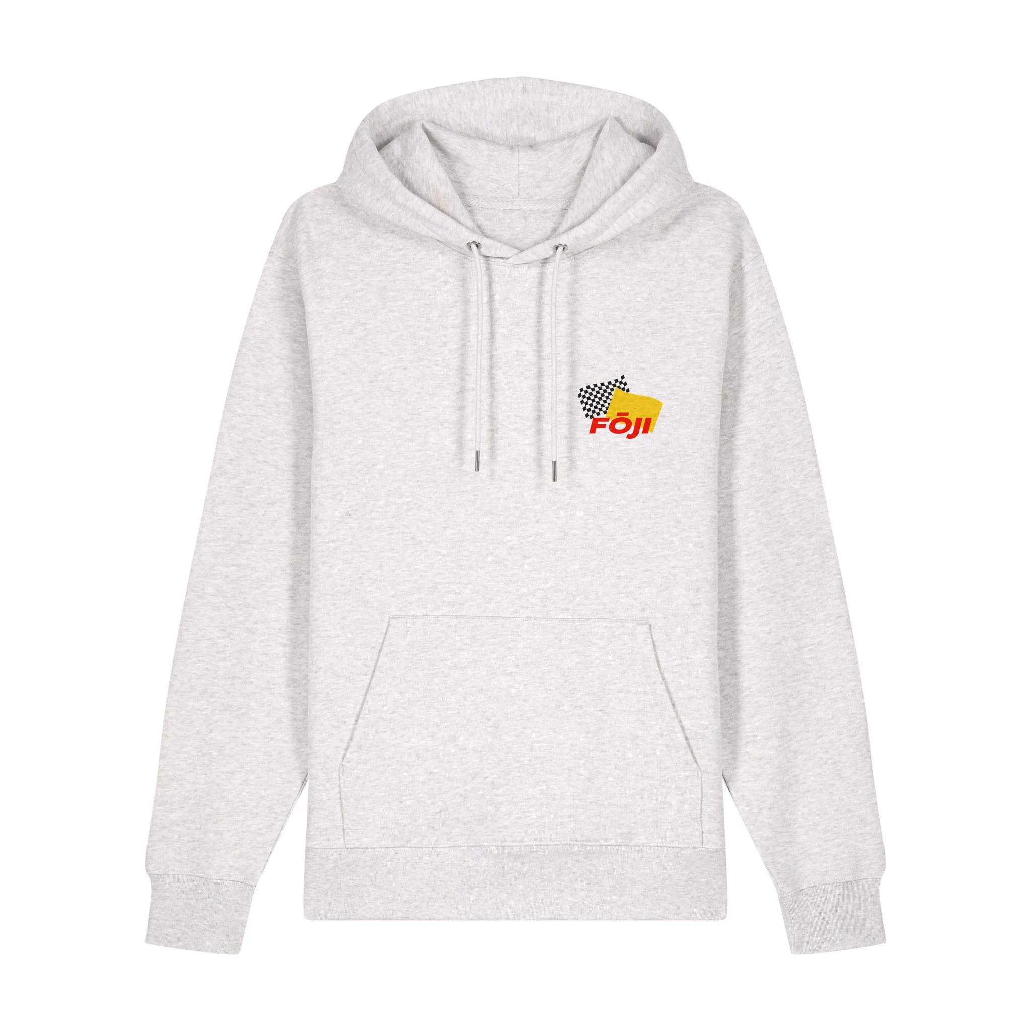 FOJI Flags hoodie in Cool Heather Grey