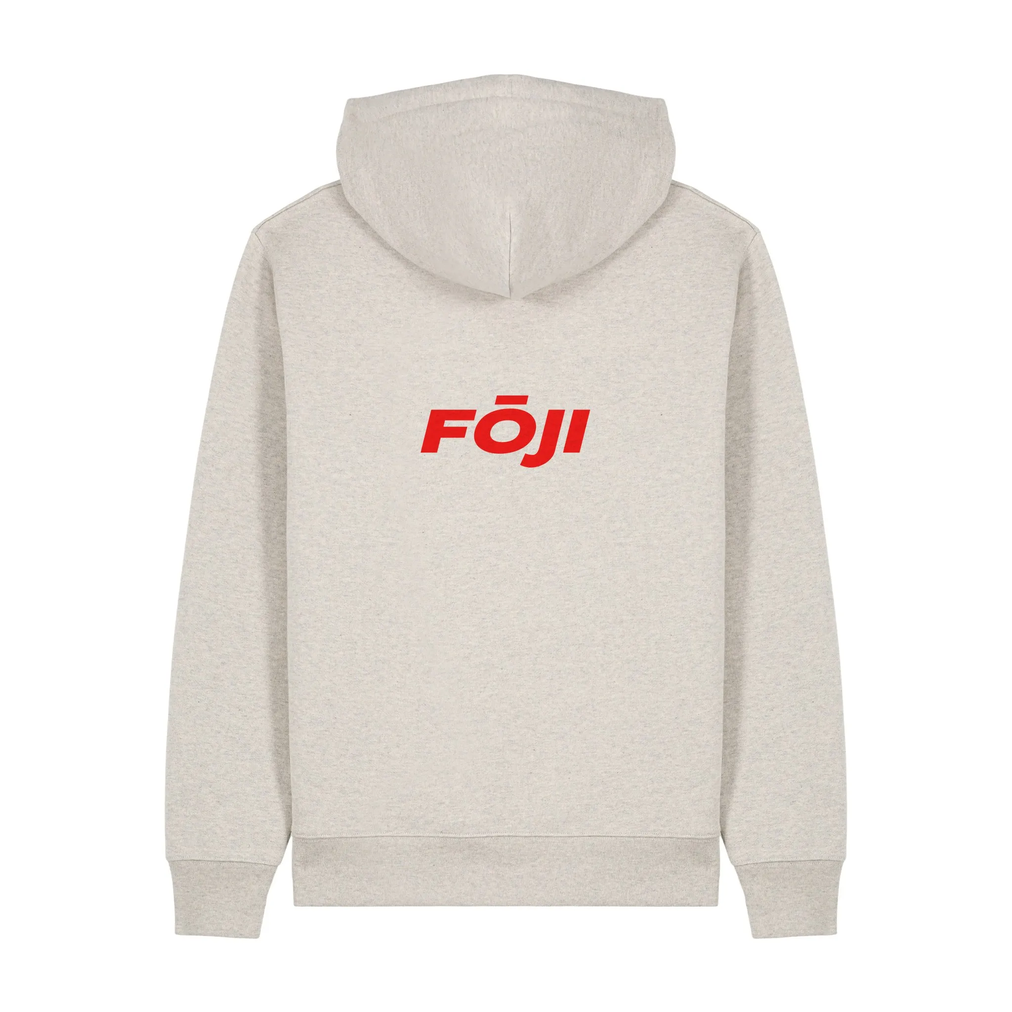 FOJI Flags Hoodie in Heather Haze, back
