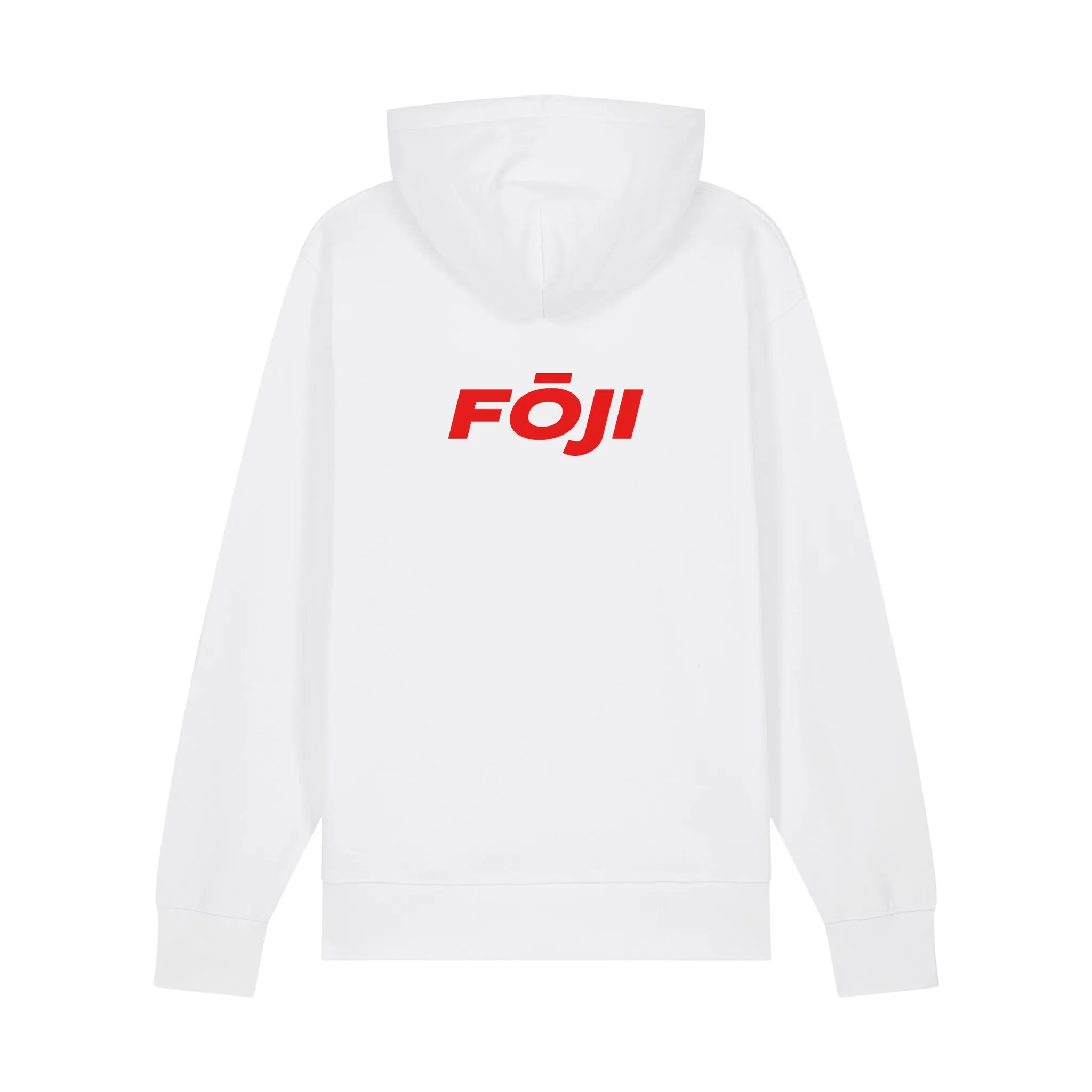 FOJI Flags Hoodie in White, back