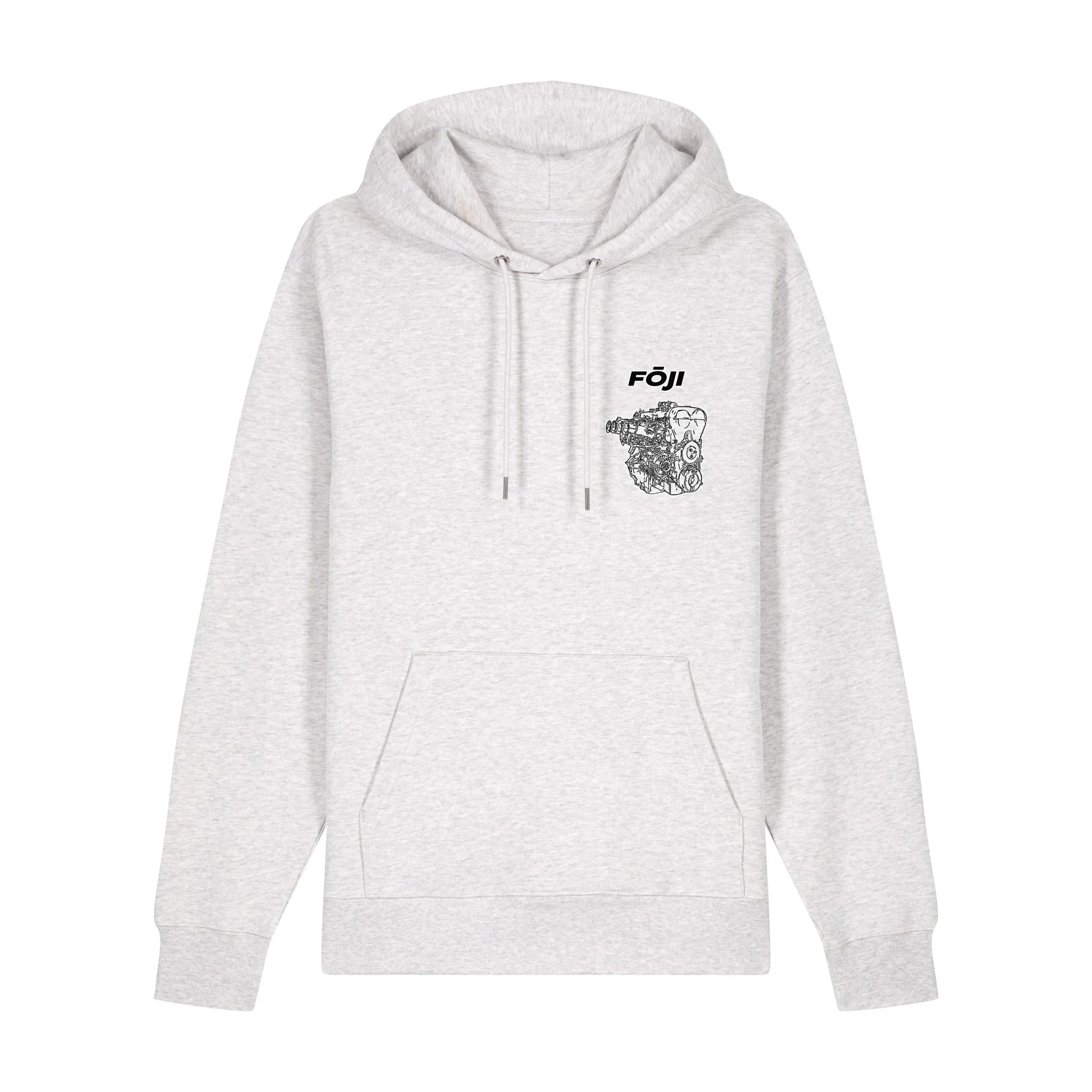ITB Propagandist Hoodie in Cool Heather Grey, front