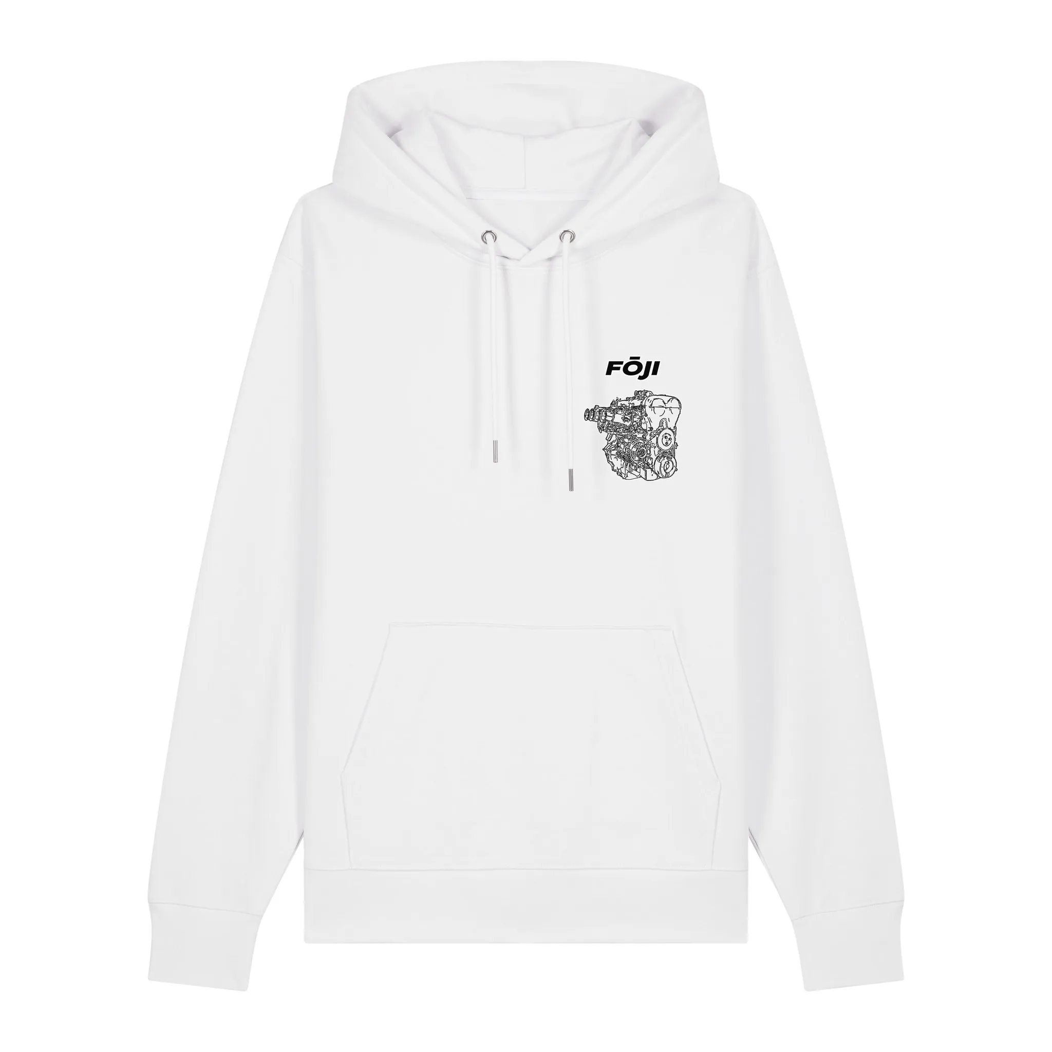 ITB Propagandist Hoodie in White, front