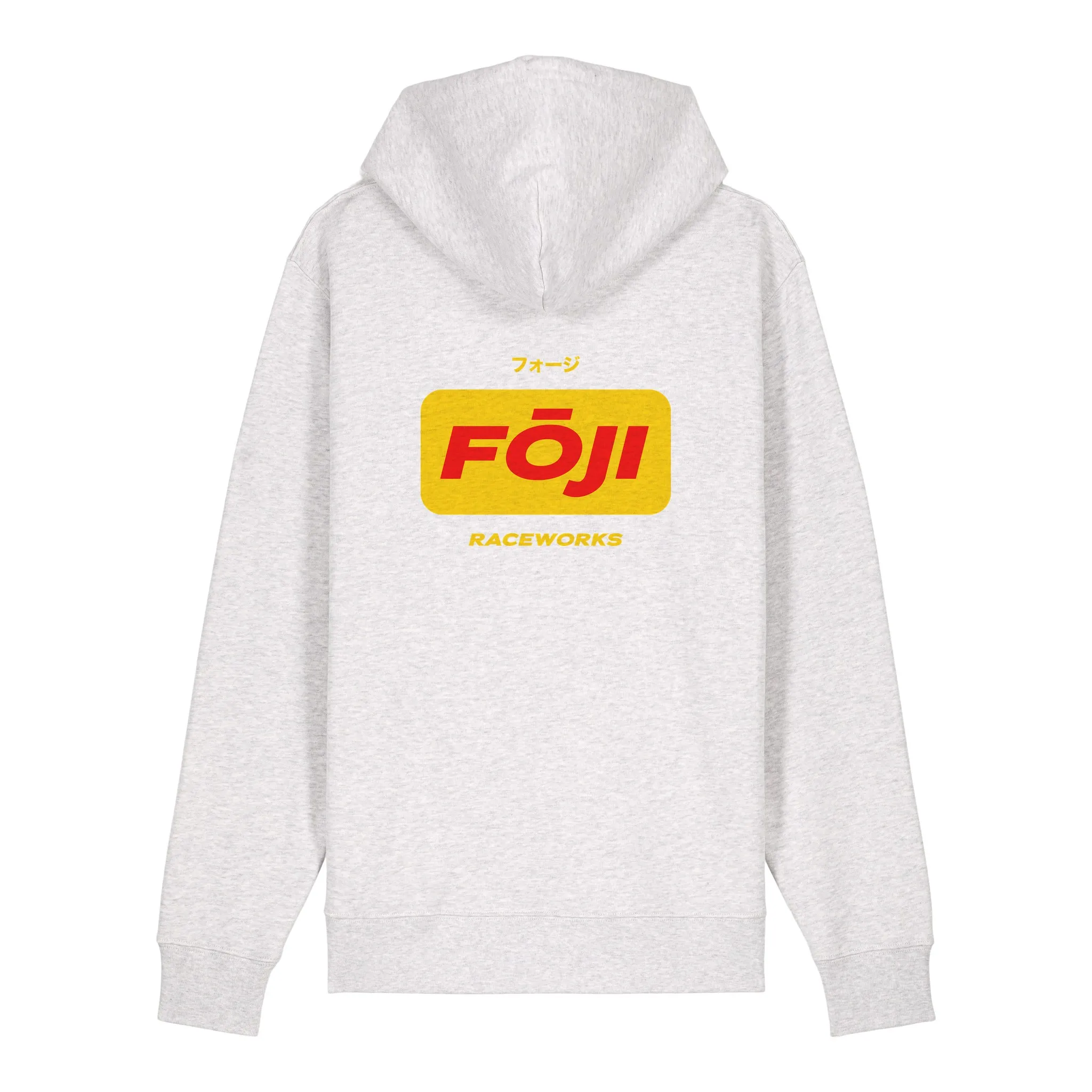 FOJI OG Hoodie in Cool Heather Grey, back