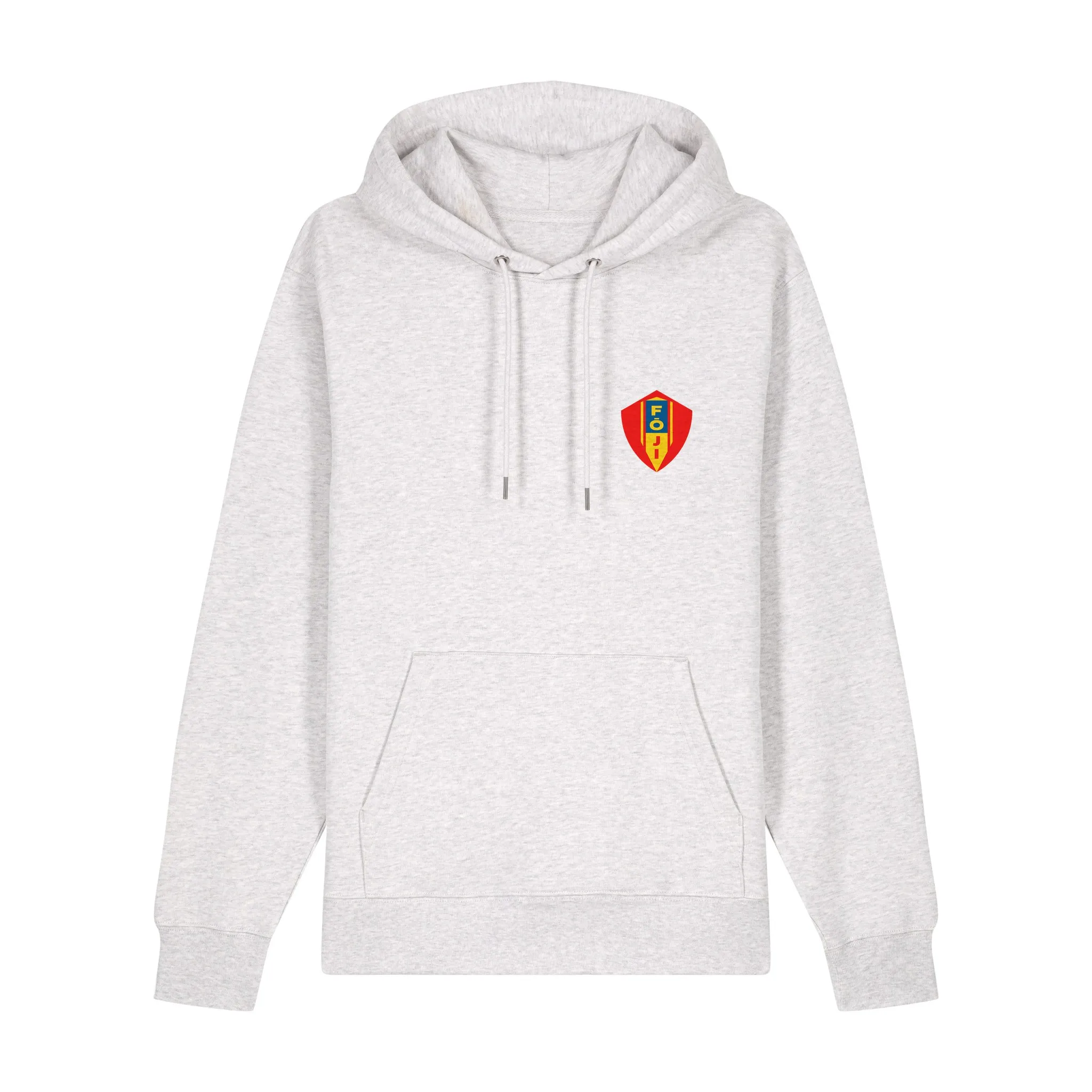 FOJI OG Hoodie in Cool Heather Grey, front