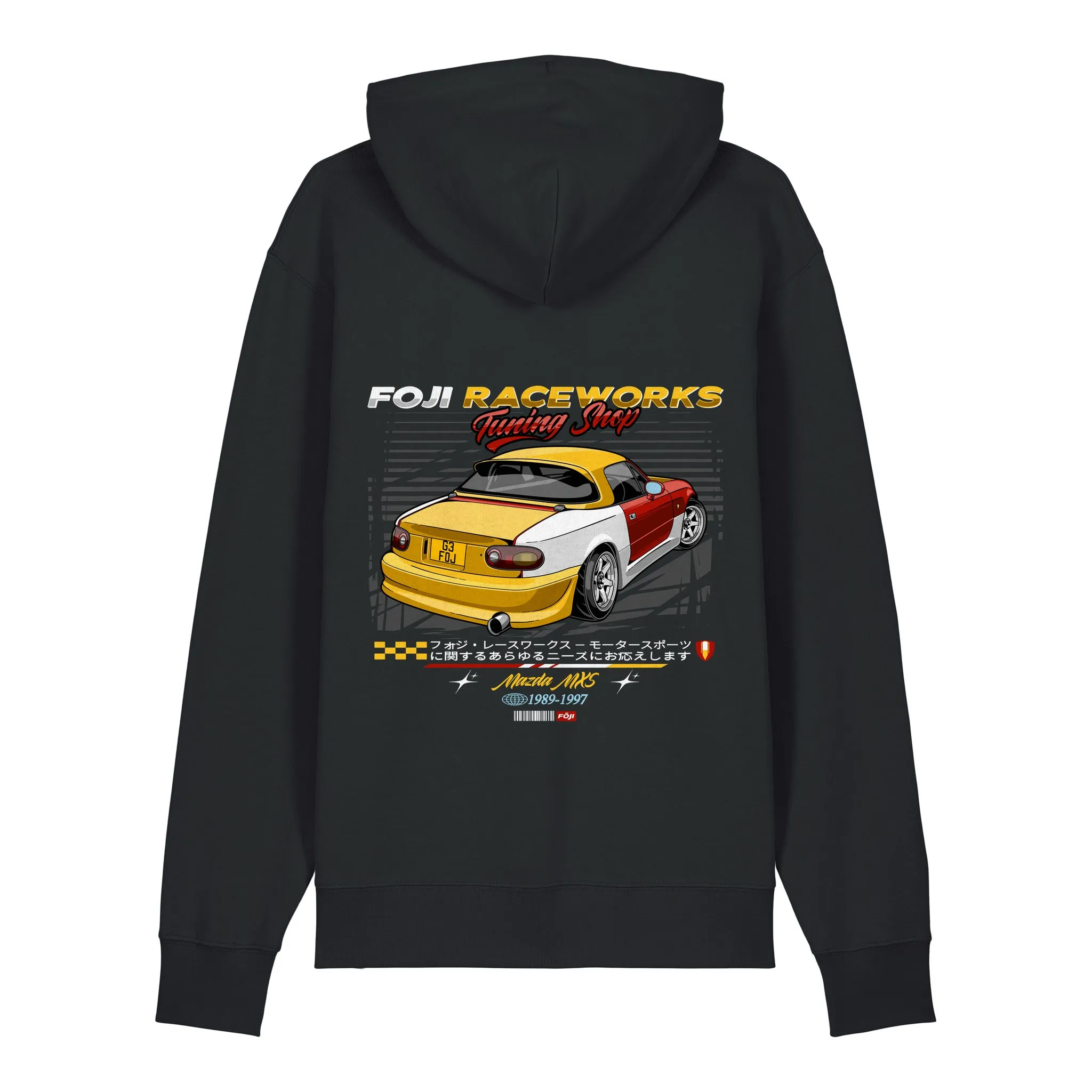 FOJI Tuning Shop hoodie in Black