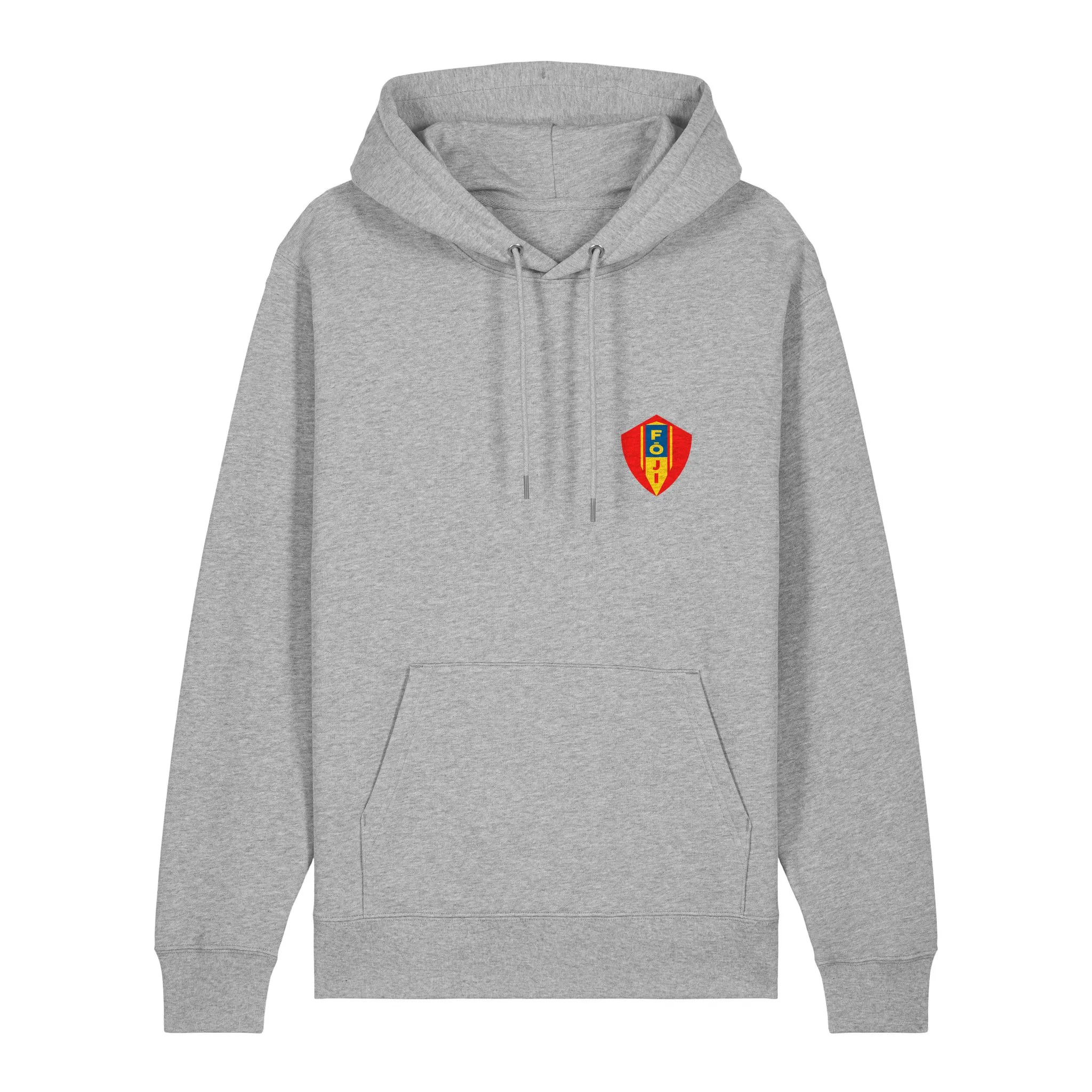 FOJI Tuning Shop Hoodie in Heather Grey, front