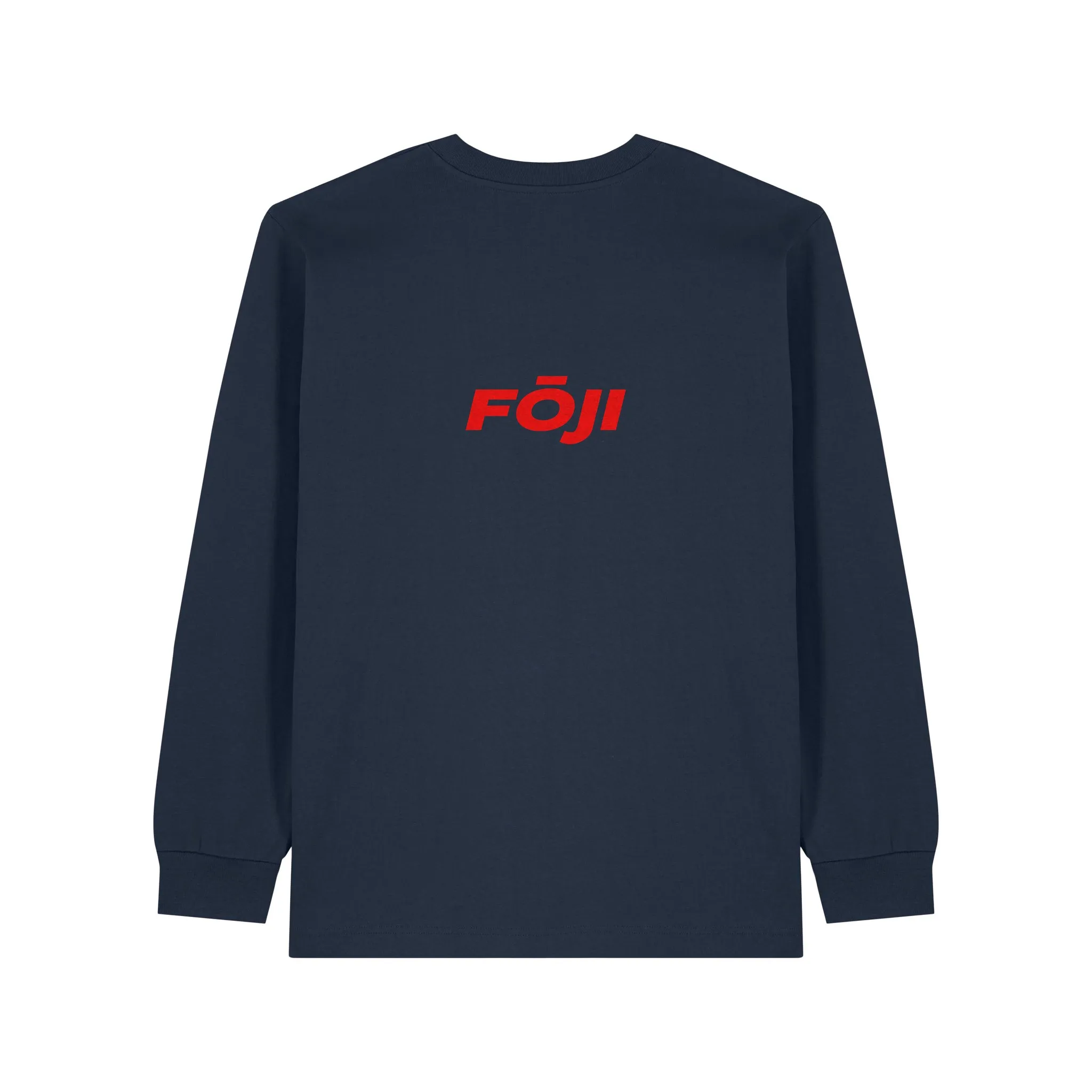 FOJI Badge Long Sleeve in French Navy, back
