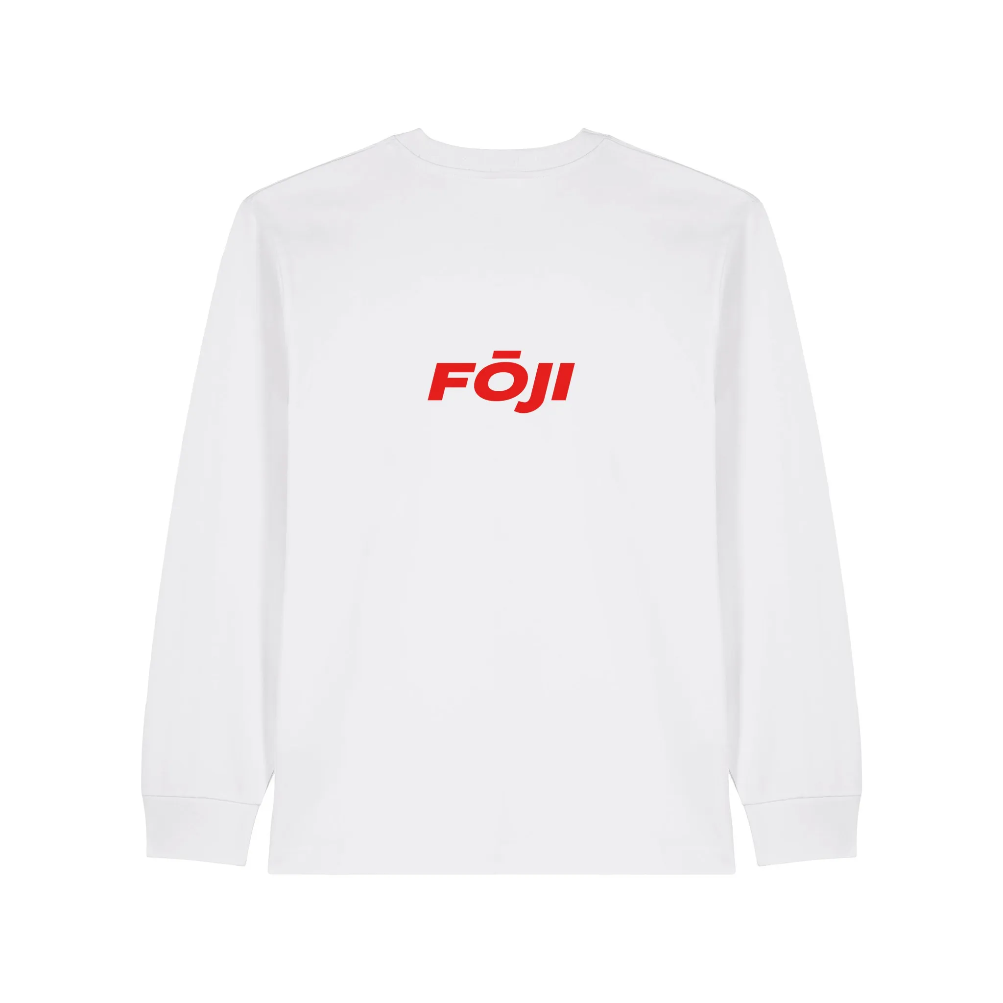 FOJI Badge Long Sleeve in White, back