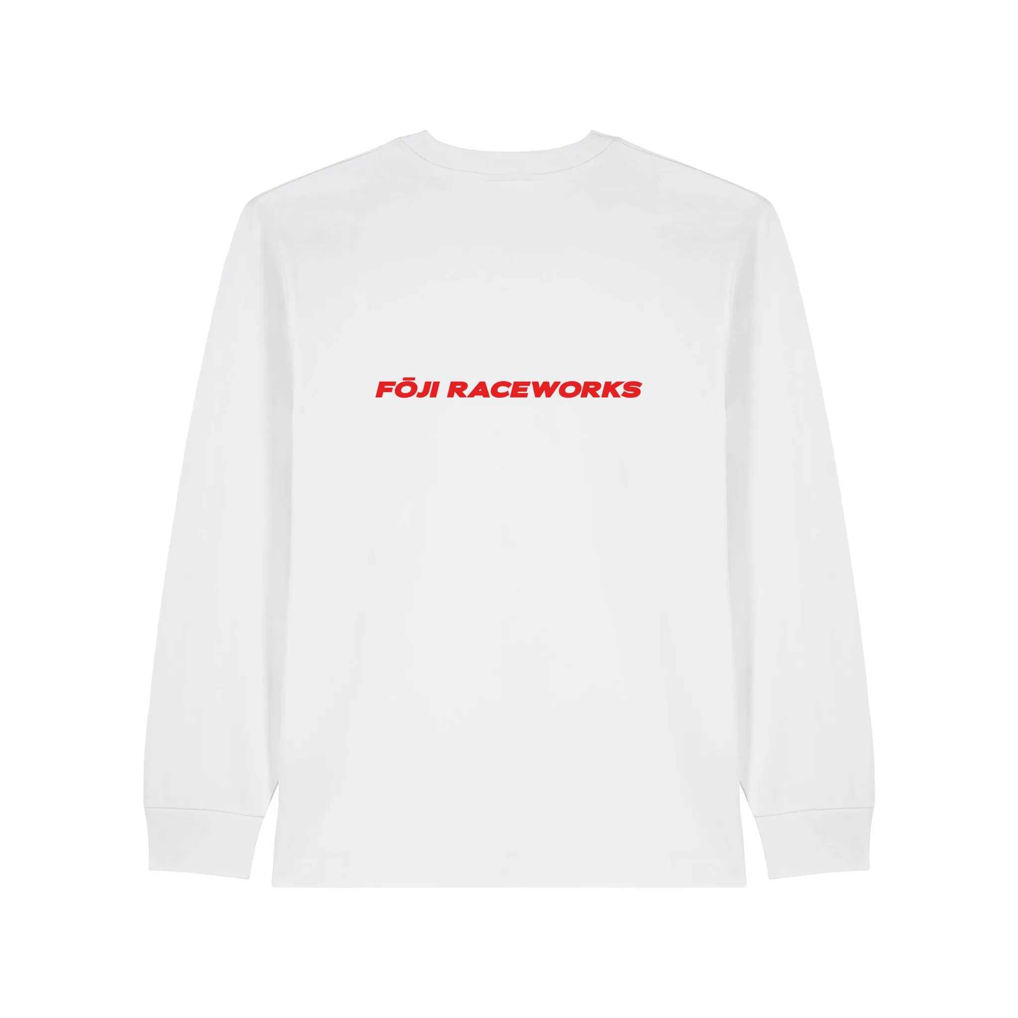 FOJI Flags Raceworks Long Sleeve in White, back