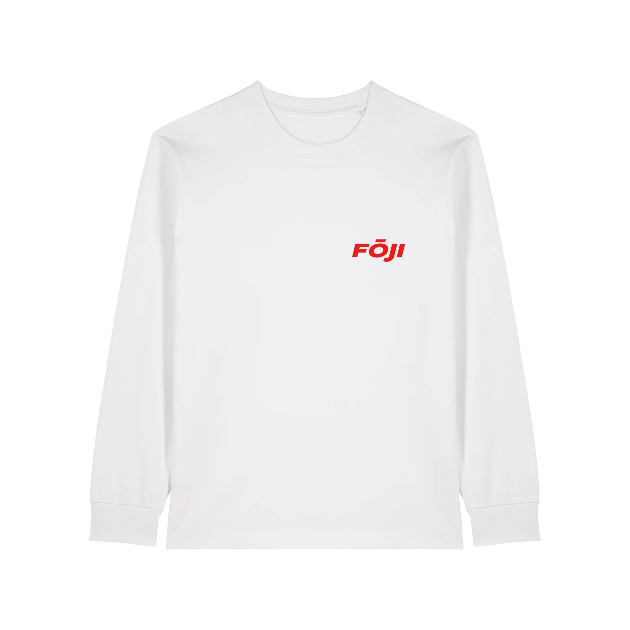 FOJI Disc Long Sleeve in White, front