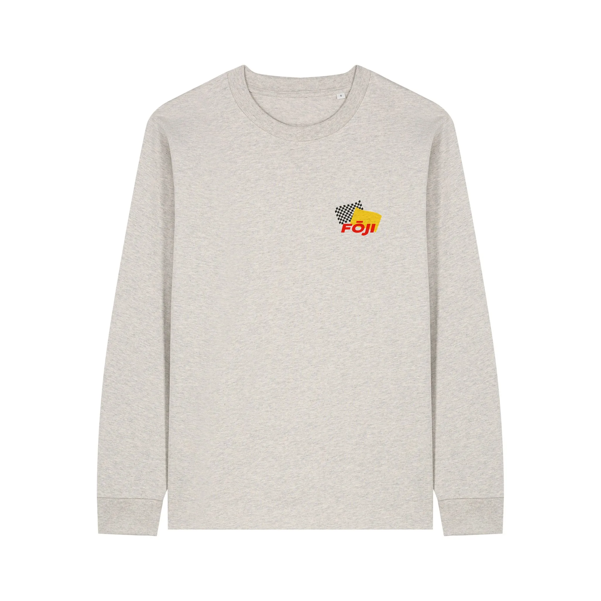 FOJI Flags Long Sleeve in Heather Haze, front
