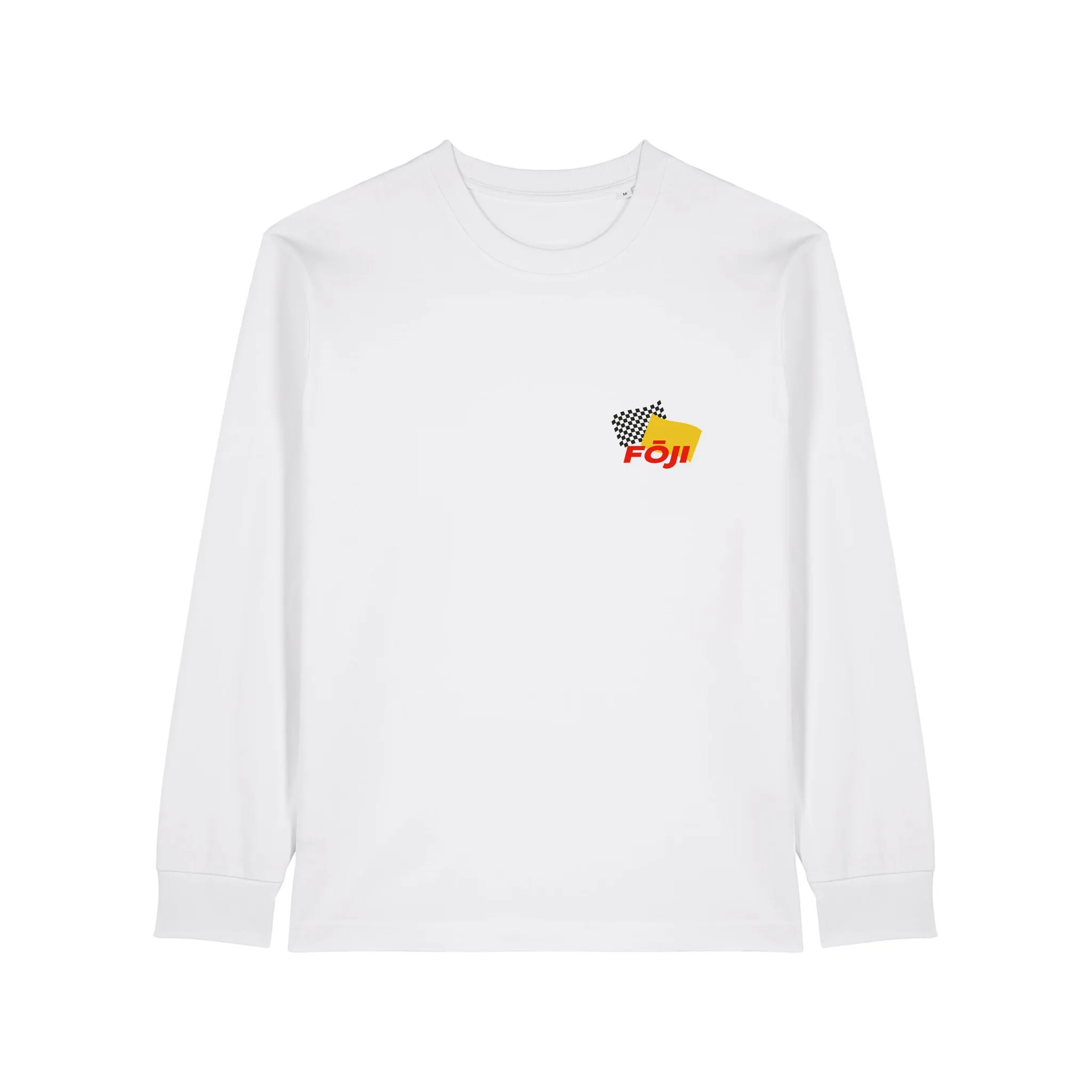 FOJI Flags Long Sleeve in White, front