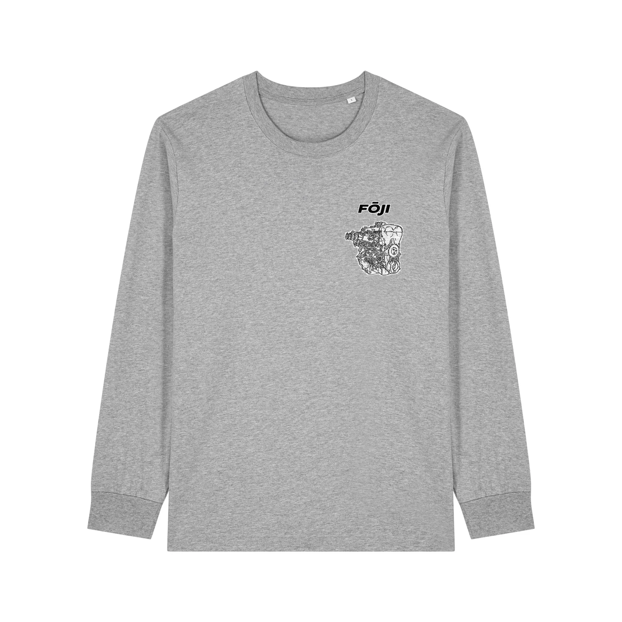 ITB Propagandist Long Sleeve in Heather Grey, front