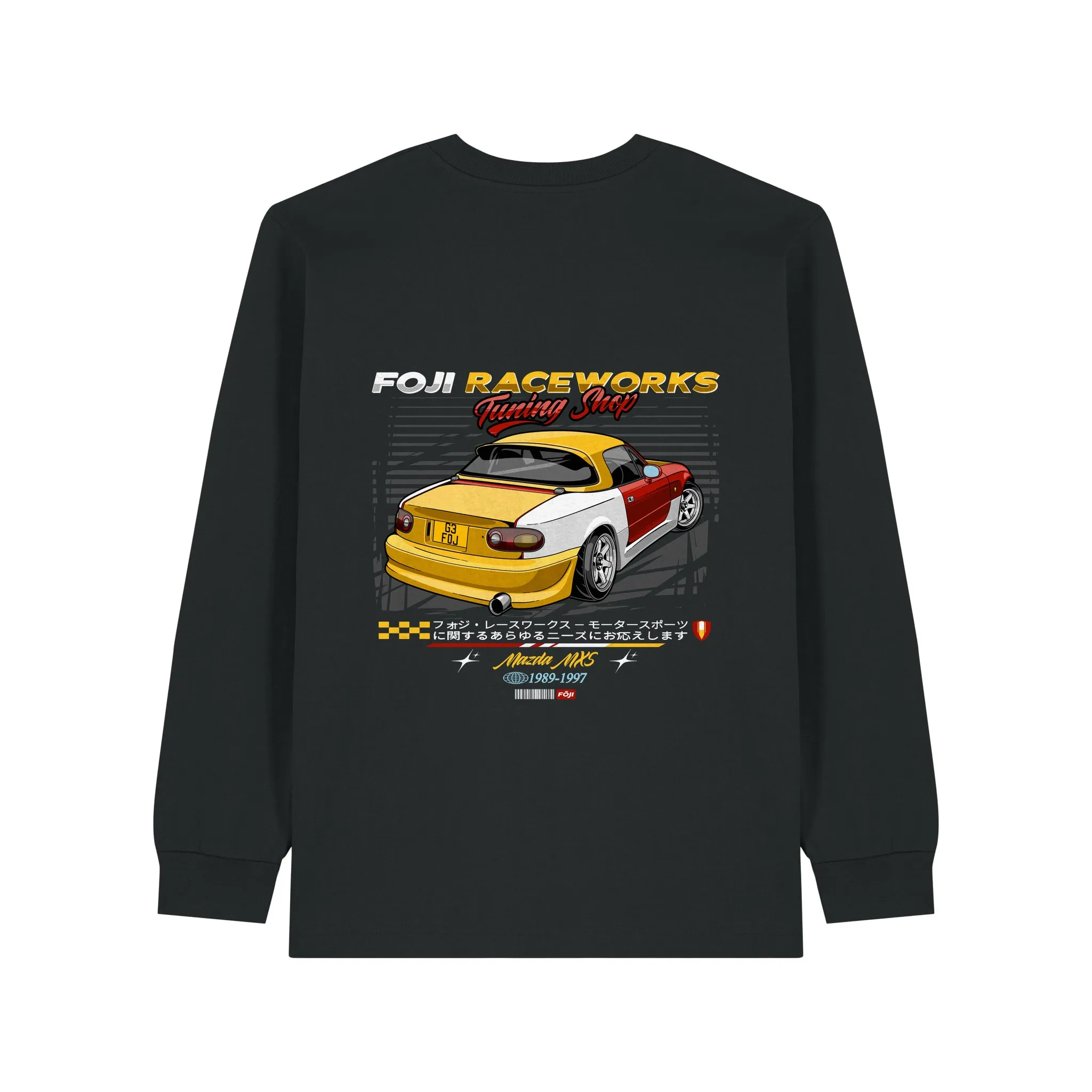 FOJI Tuning Shop long sleeve in Black