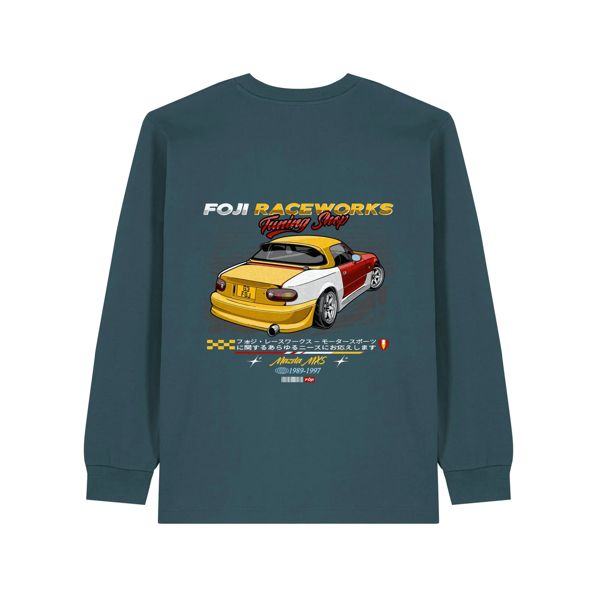 FOJI Tuning Shop Long Sleeve in Stargazer, back
