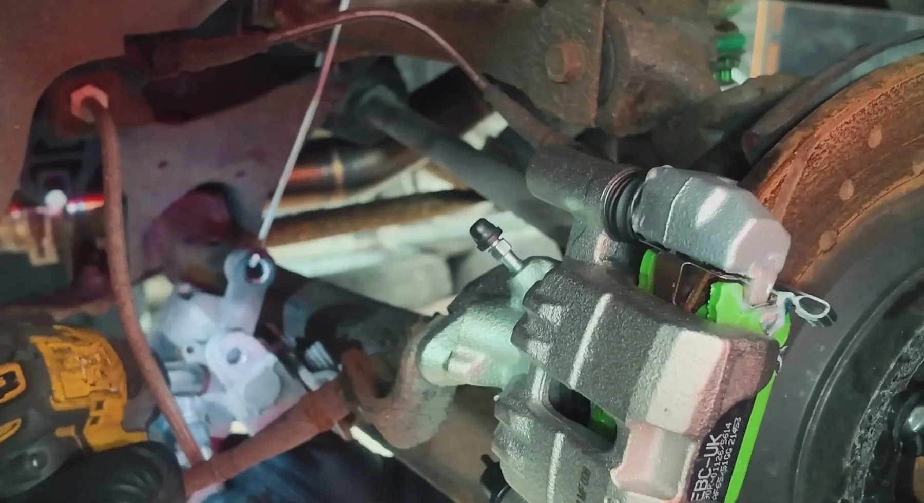 New caliper, Greenstuff pads and a braided line fitted to a Mk2.5 MX-5