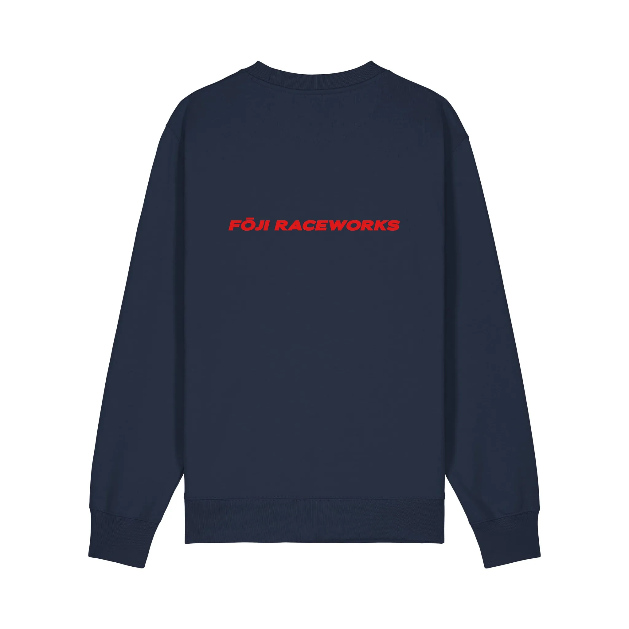 FOJI Box Logo Sweatshirt in French Navy, back