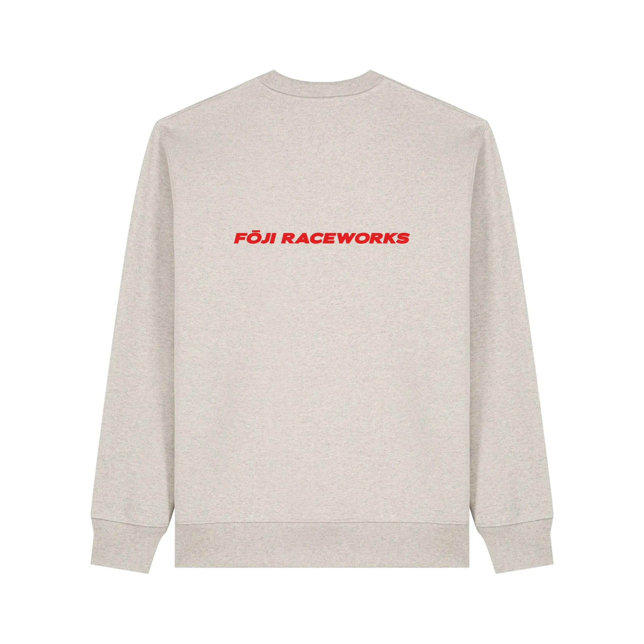 FOJI Flags Raceworks Sweatshirt in Heather Haze, back