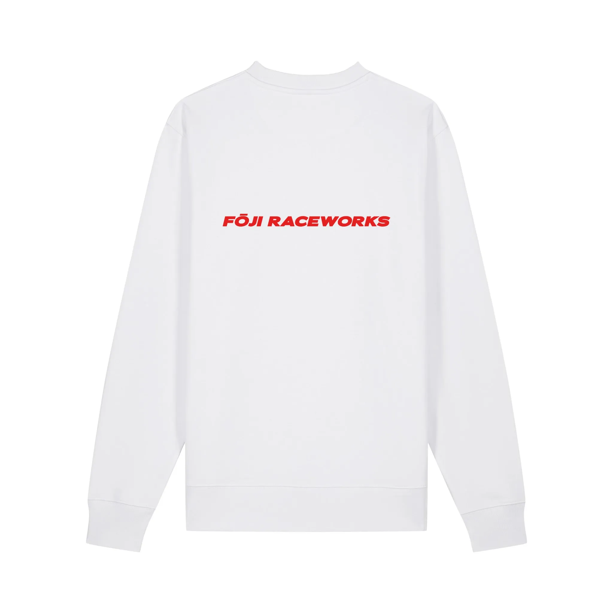 FOJI Flags Raceworks Sweatshirt in White, back