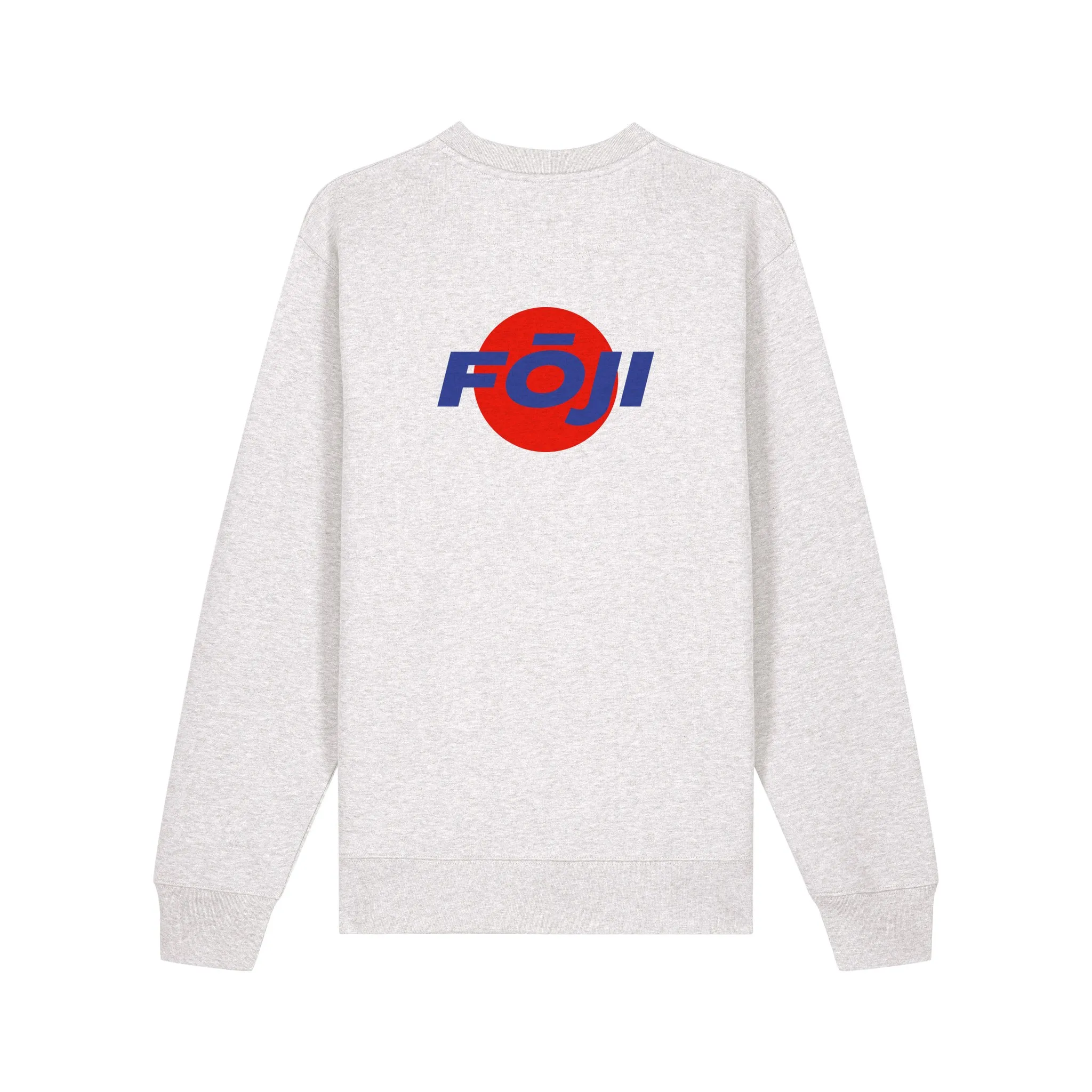 FOJI Disc Sweatshirt in Cool Heather Grey, back