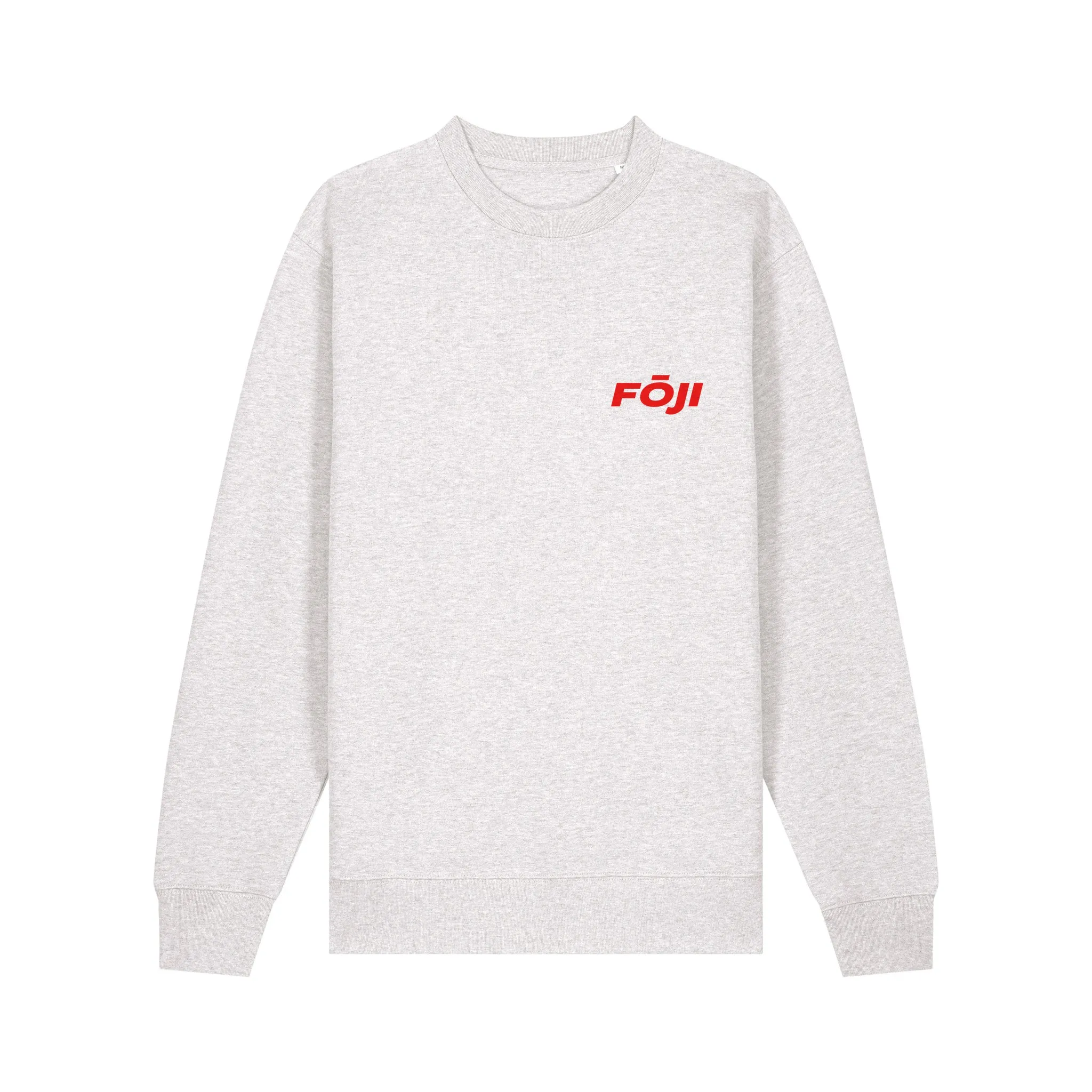 FOJI Disc Sweatshirt in Cool Heather Grey, front