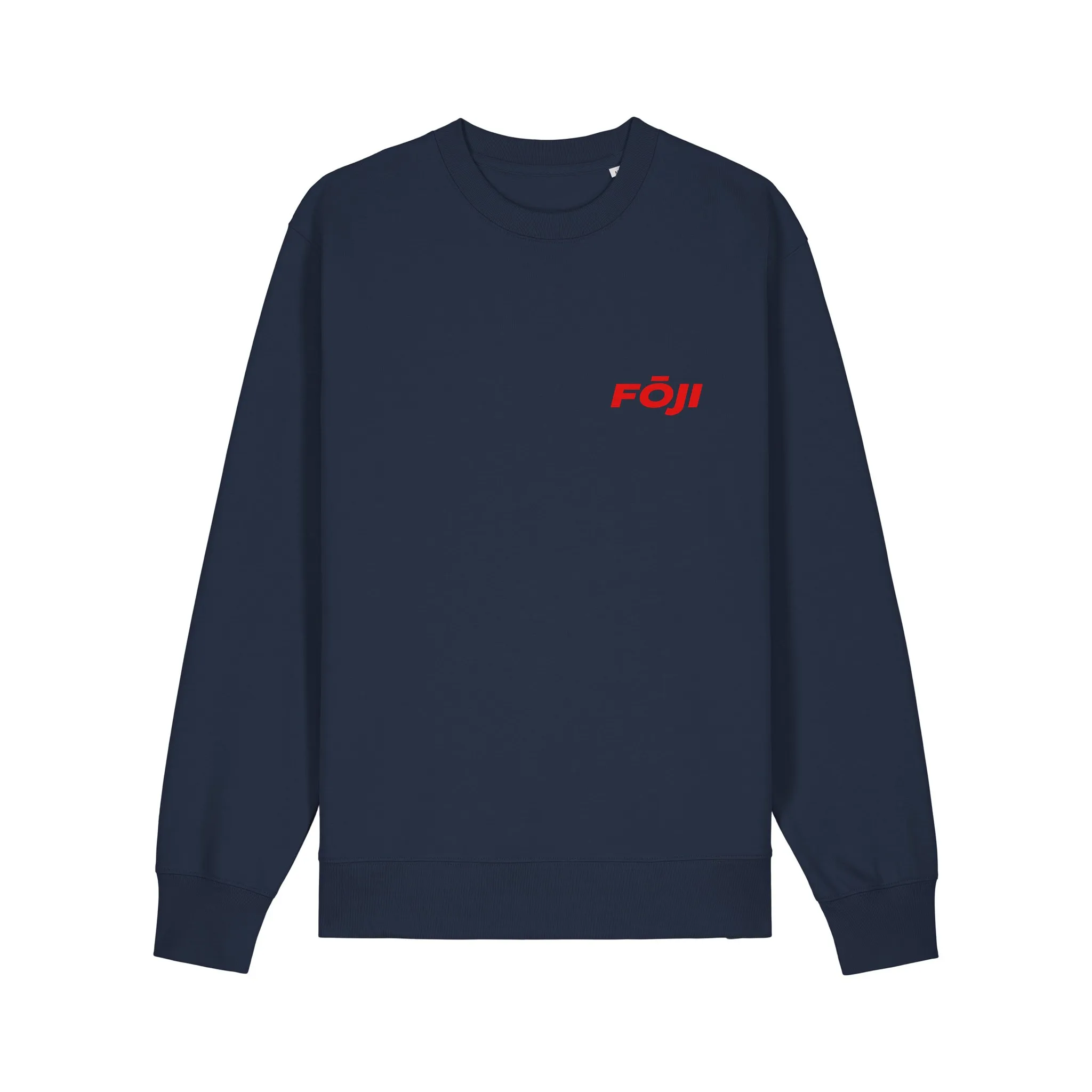 FOJI Disc Sweatshirt in French Navy, front