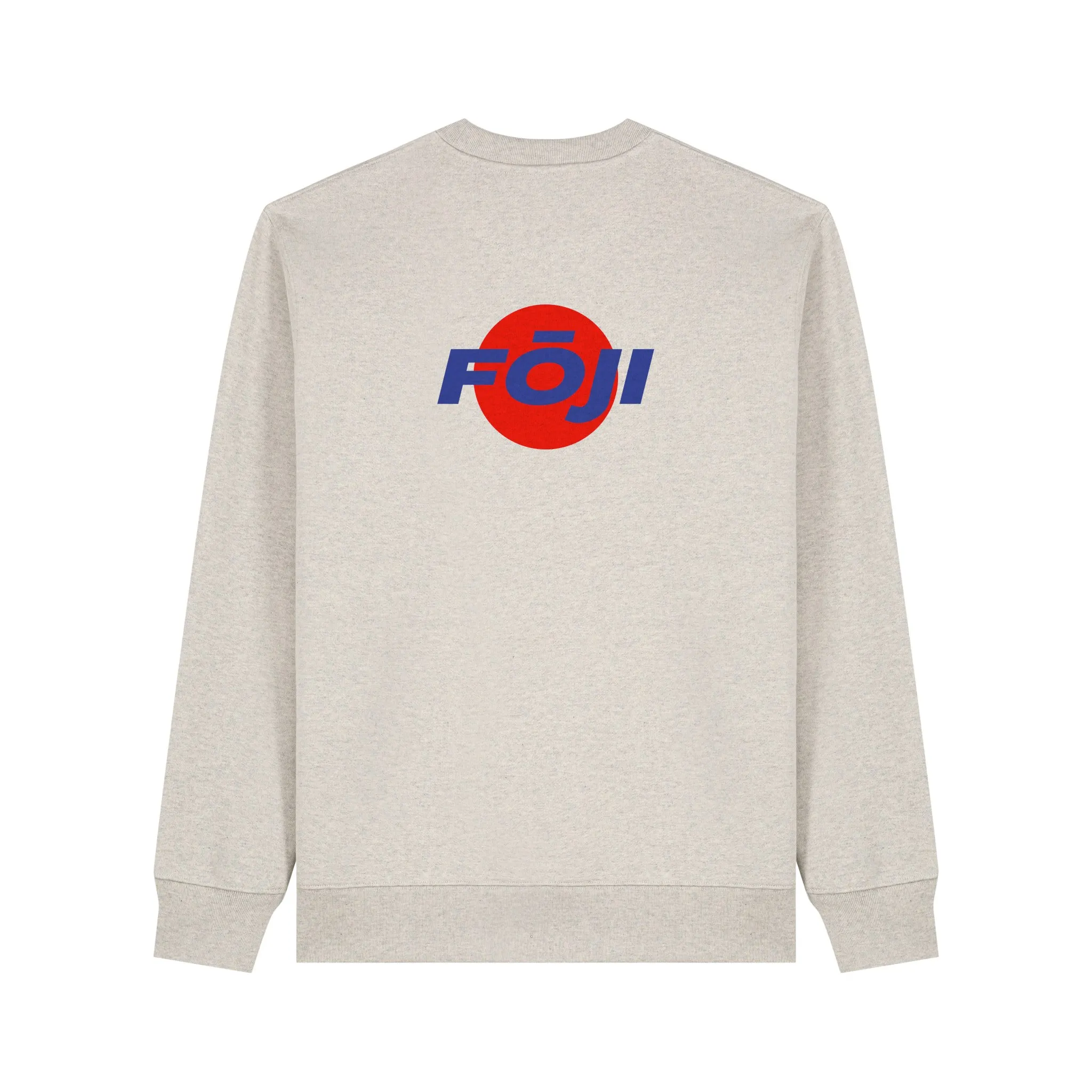 FOJI Disc Sweatshirt in Heather Haze, back