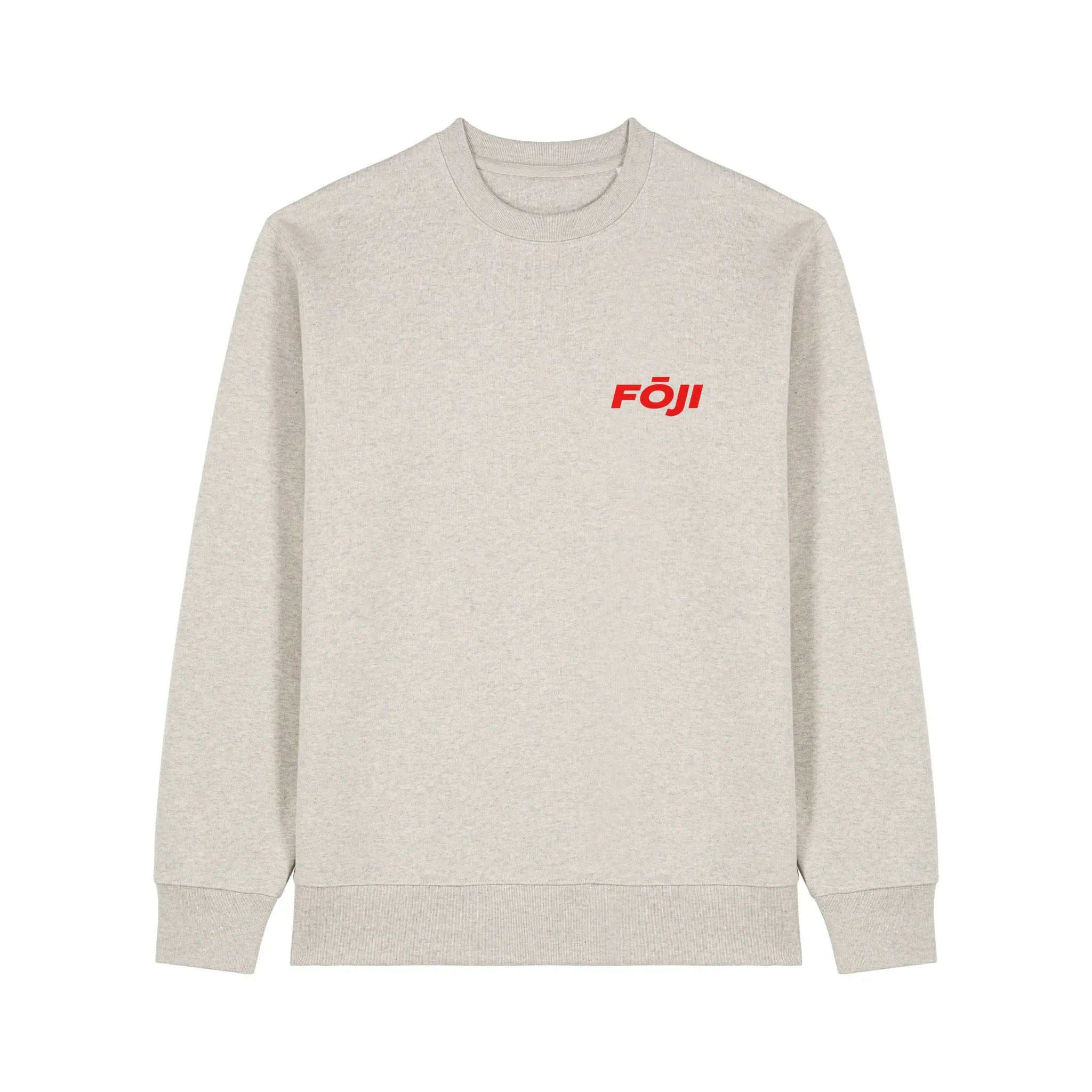 FOJI Disc Sweatshirt in Heather Haze, front