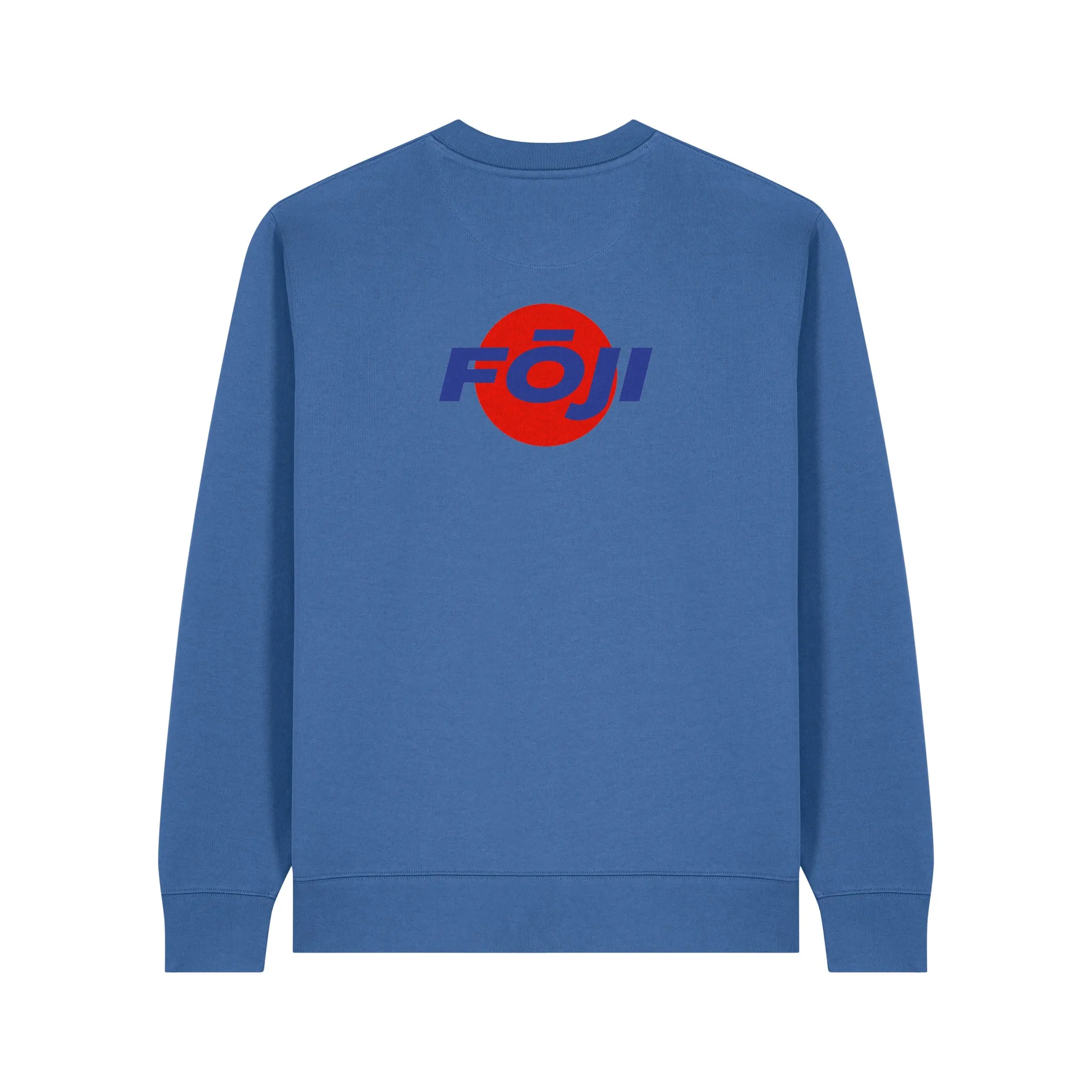 FOJI Disc Sweatshirt in Mindful Blue, back