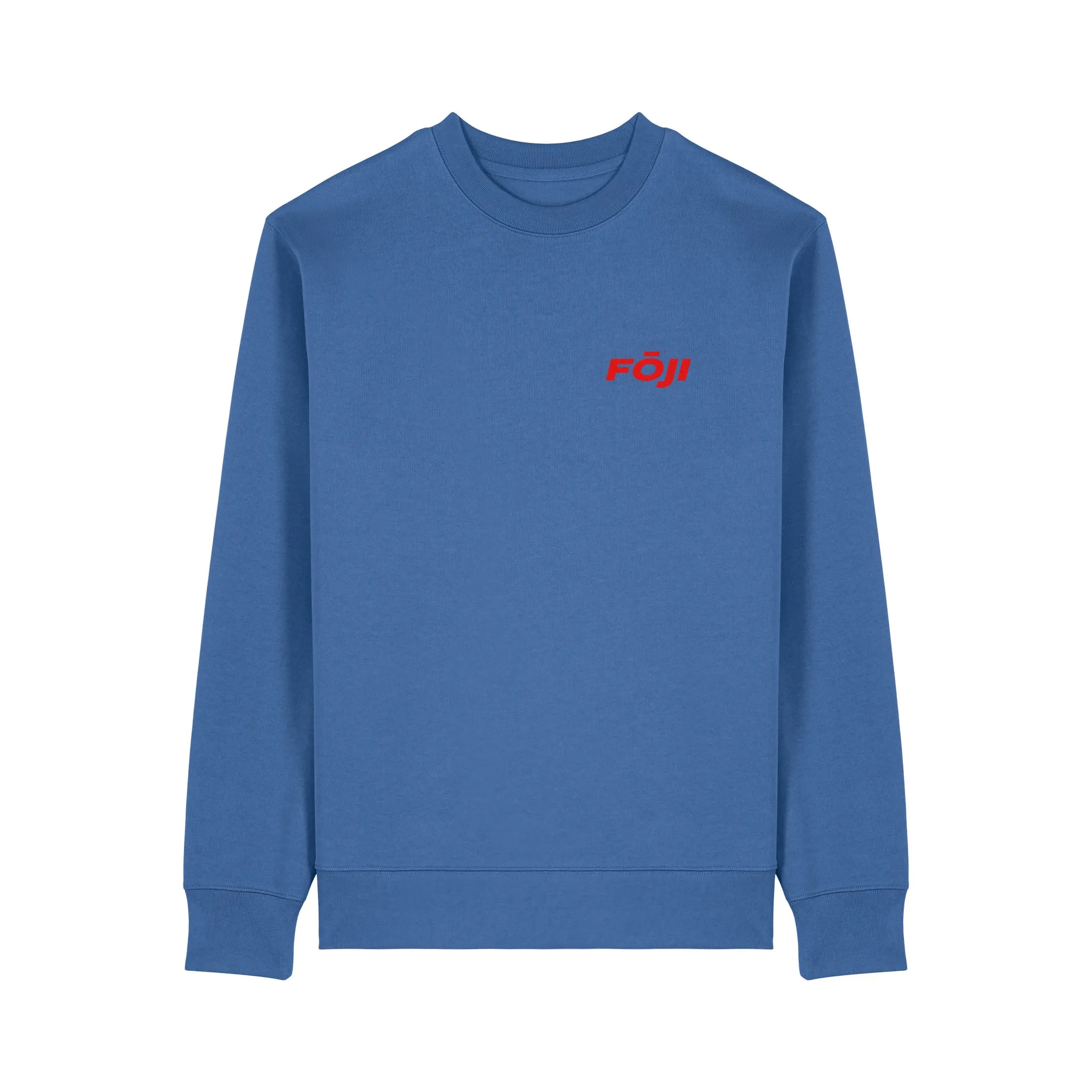 FOJI Disc Sweatshirt in Mindful Blue, front