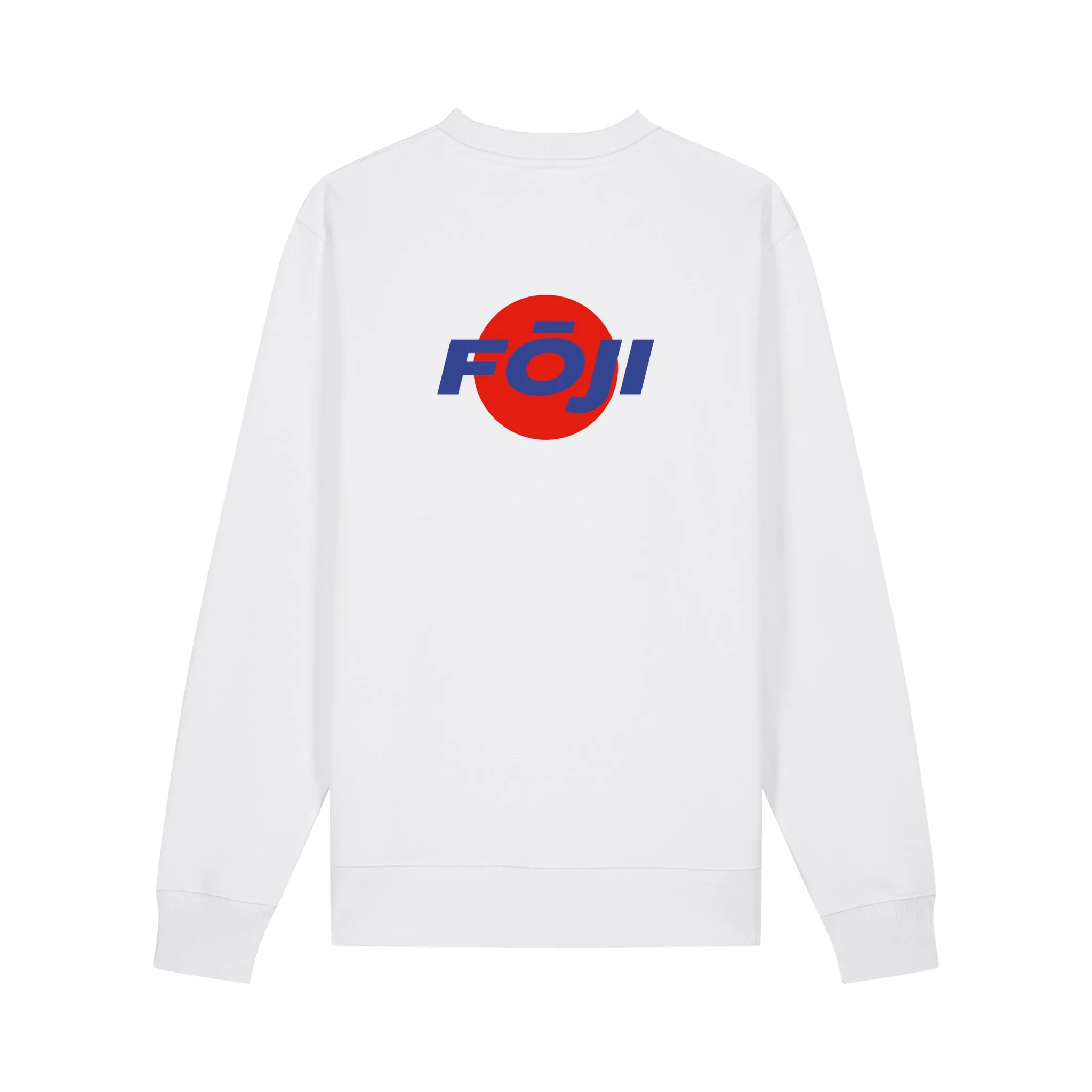 FOJI Disc Sweatshirt in White, back