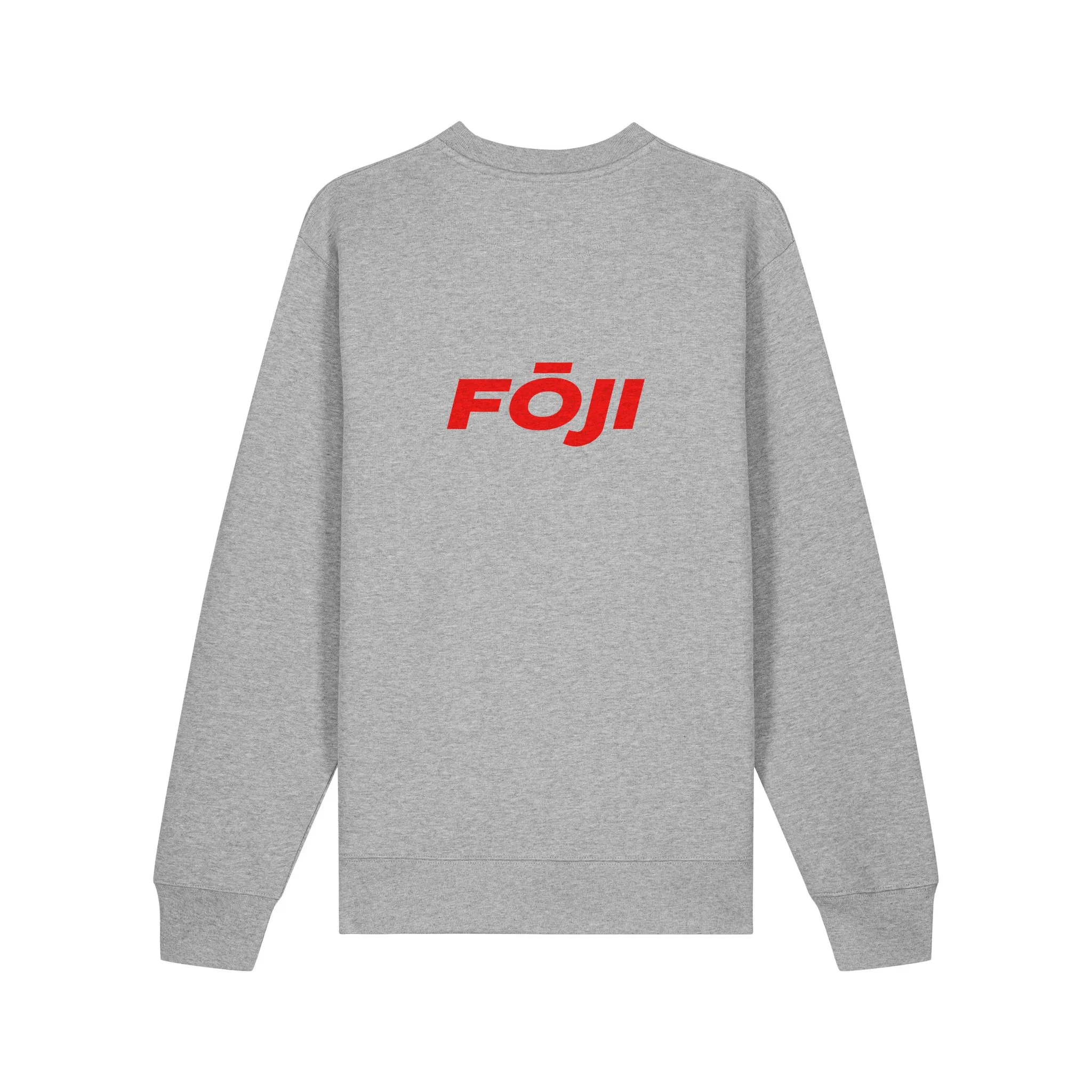 FOJI Flags Sweatshirt in Heather Grey, back