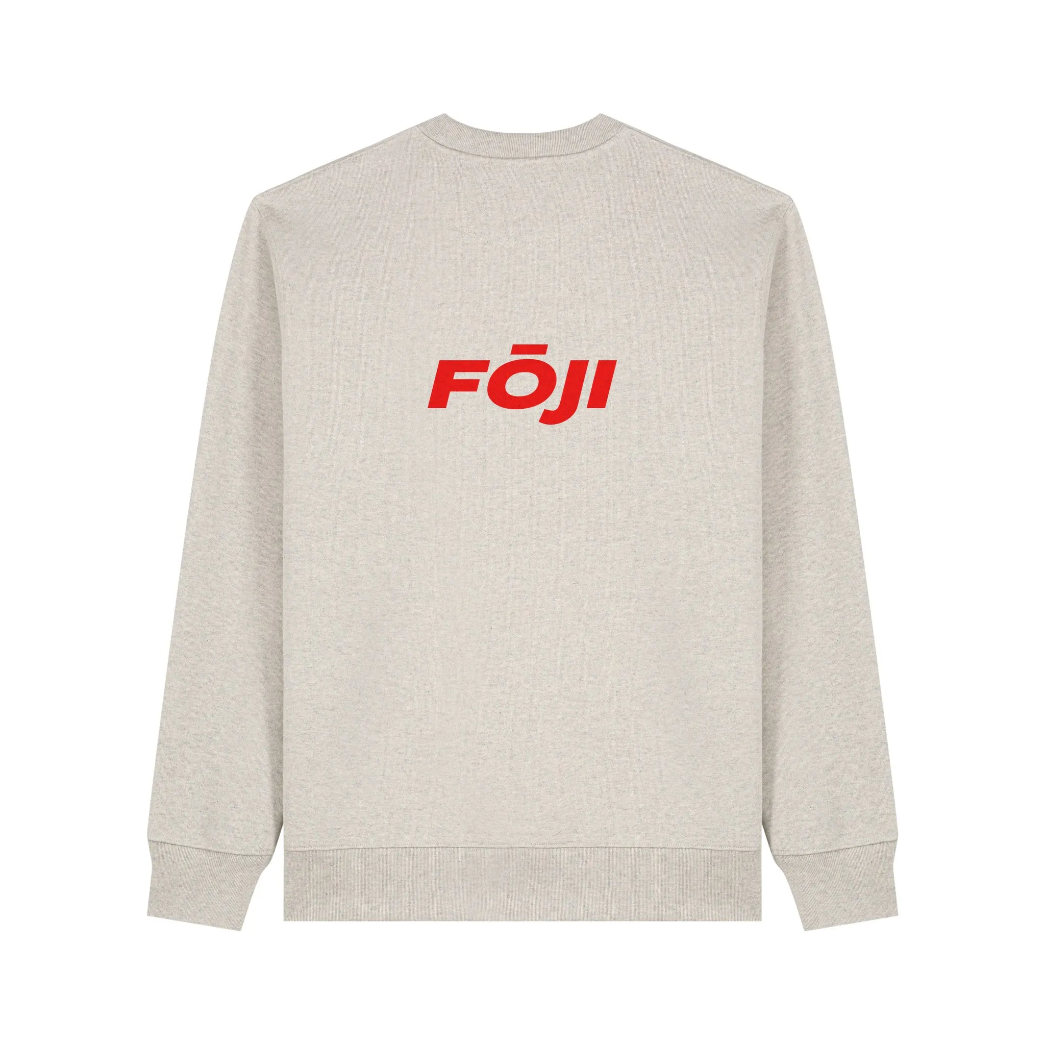 FOJI Flags Sweatshirt in Heather Haze, back