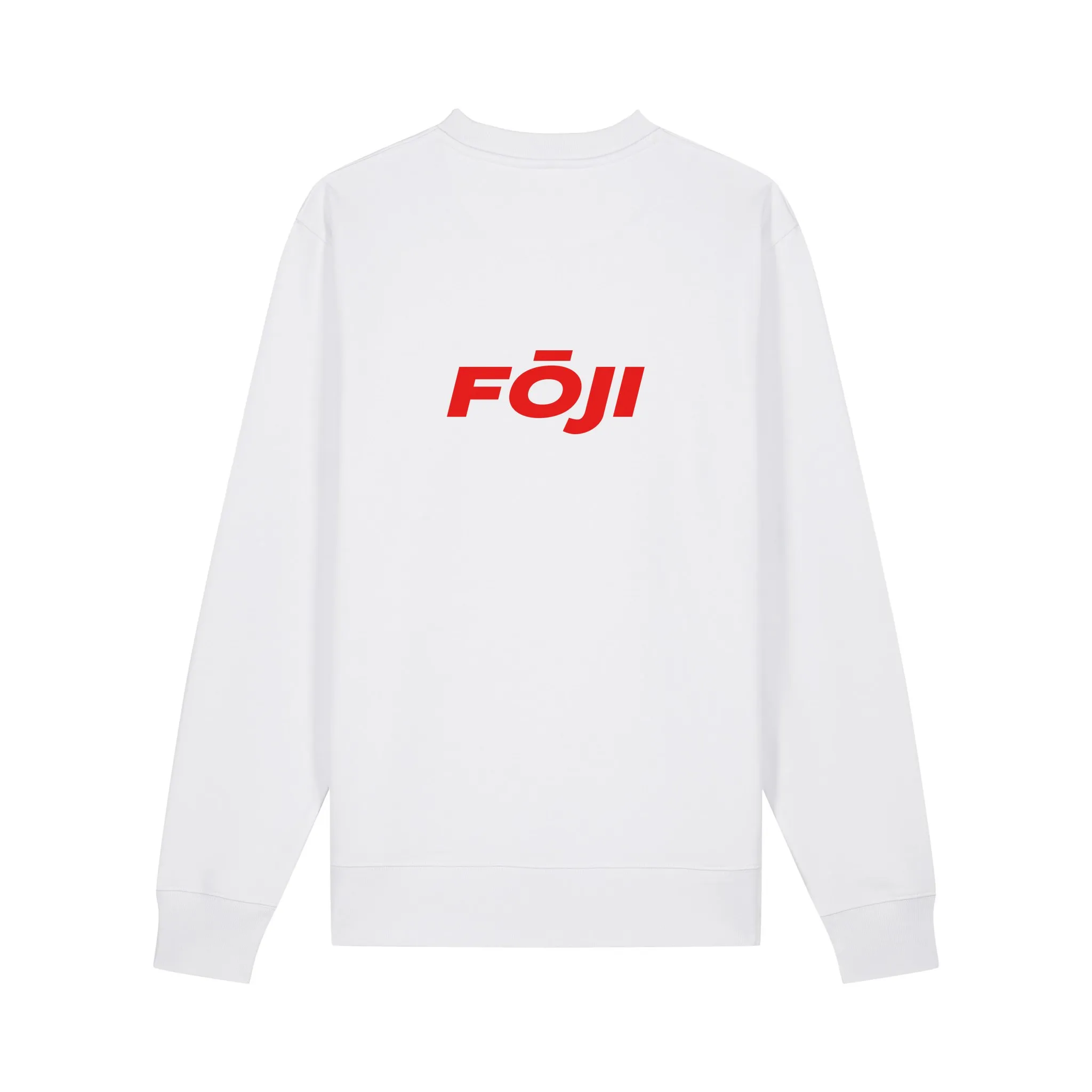 FOJI Flags Sweatshirt in White, back