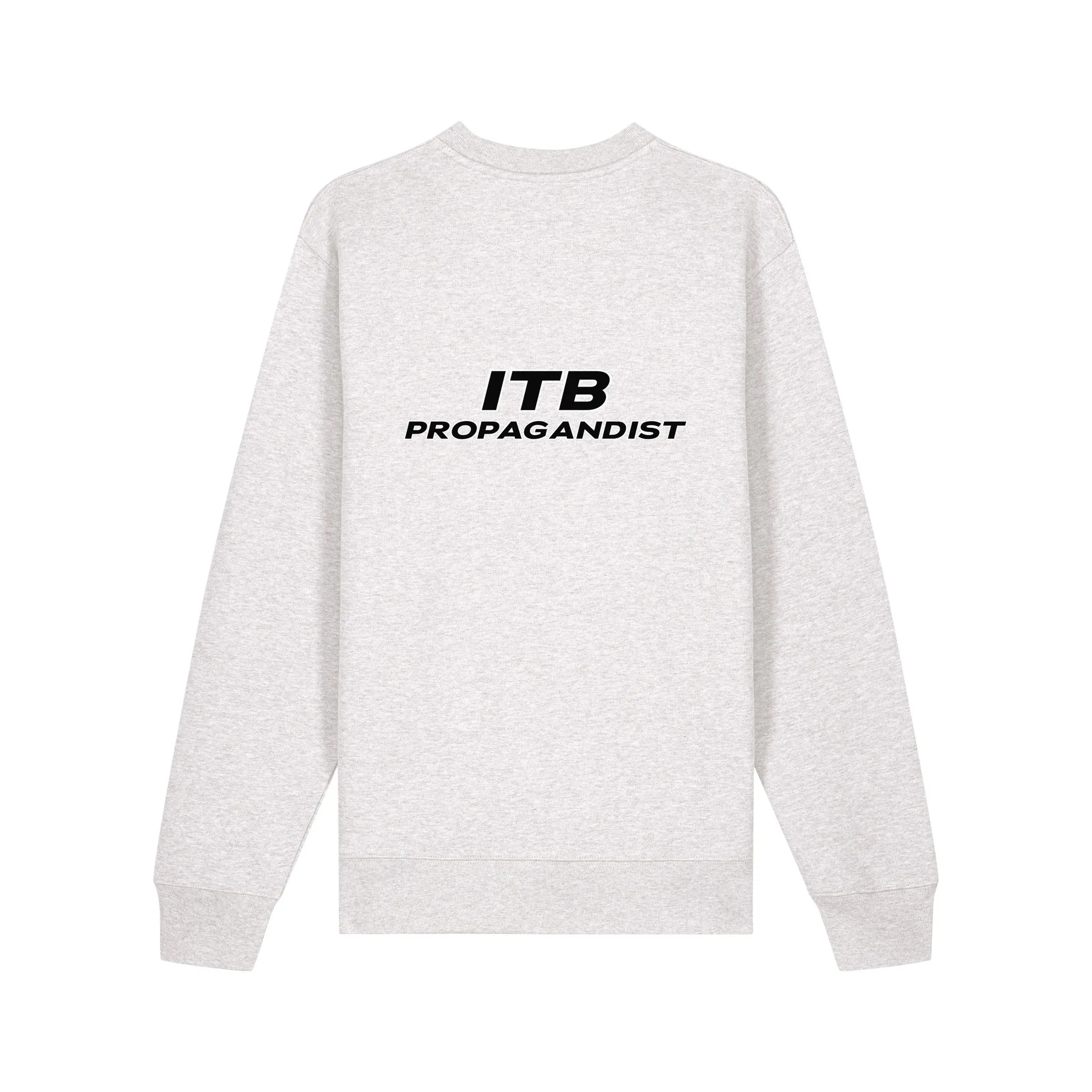 ITB Propagandist Sweatshirt in Cool Heather Grey, back