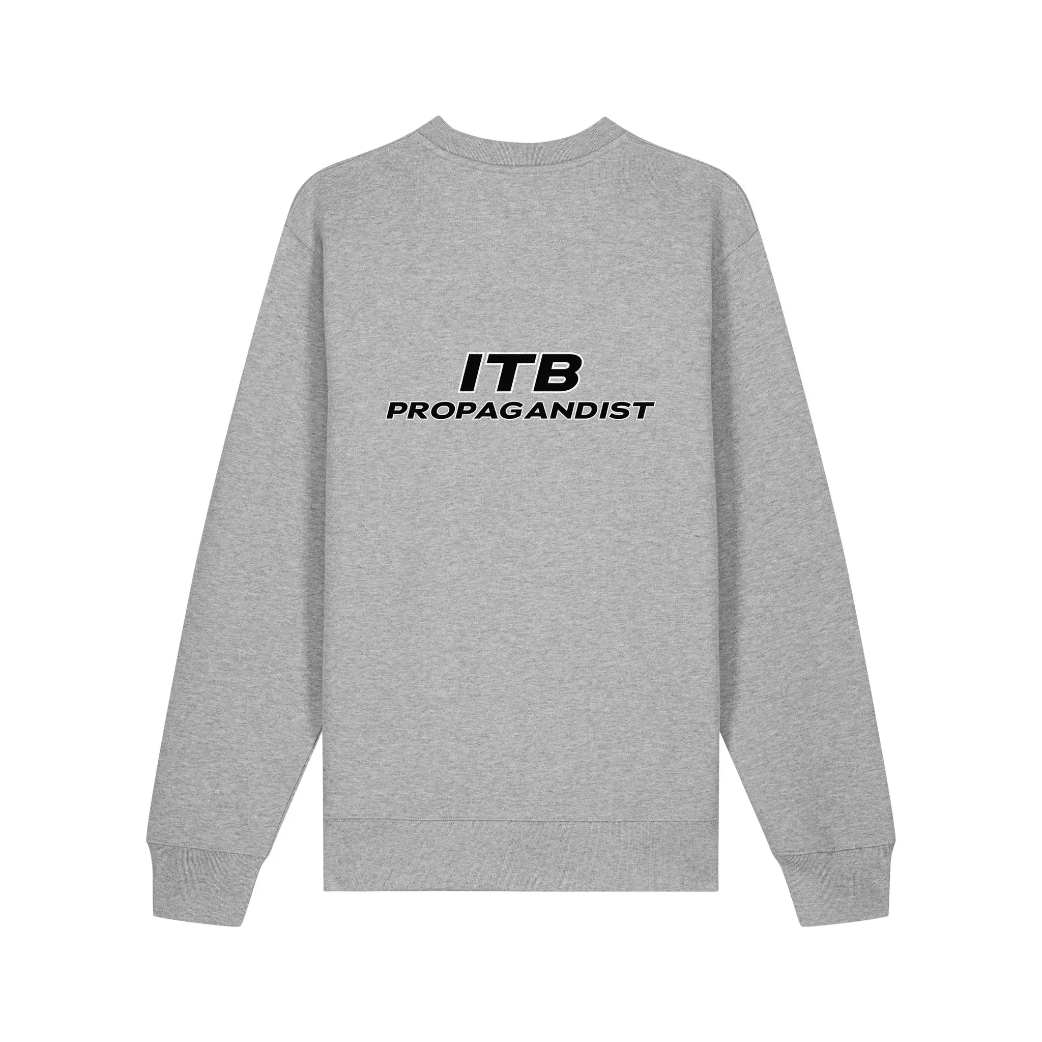 ITB Propagandist Sweatshirt in Heather Grey, back