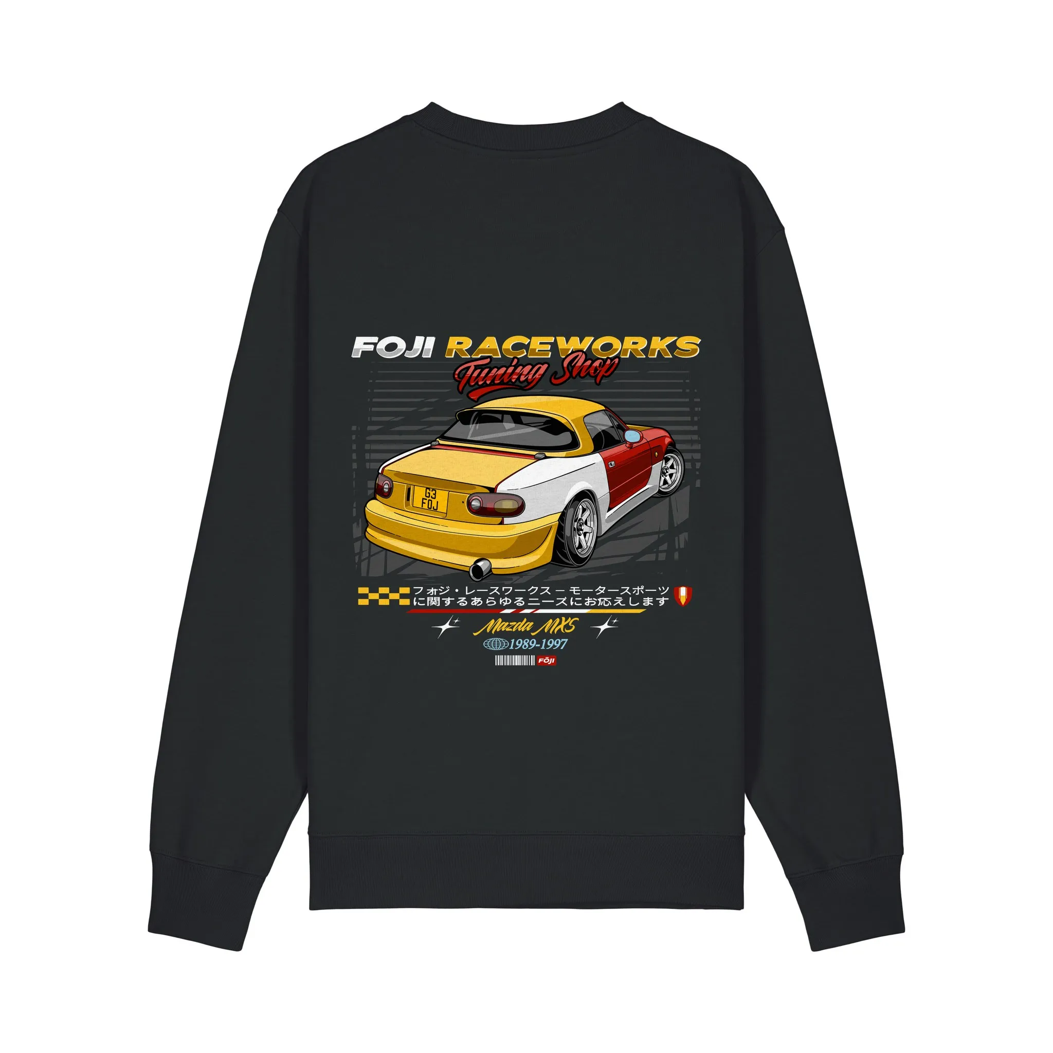 FOJI Tuning Shop sweatshirt in Black