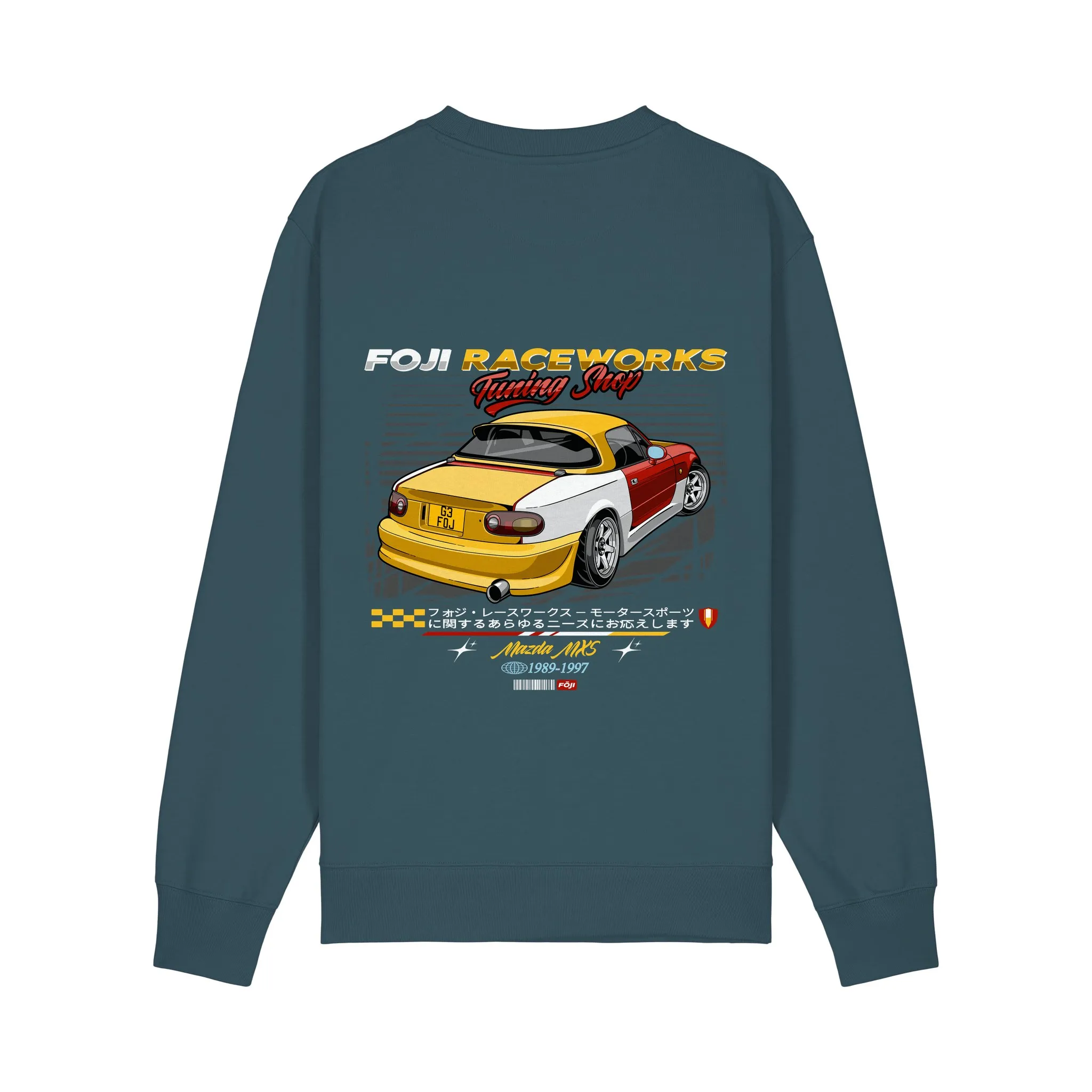 FOJI Tuning Shop Sweatshirt in Stargazer, back