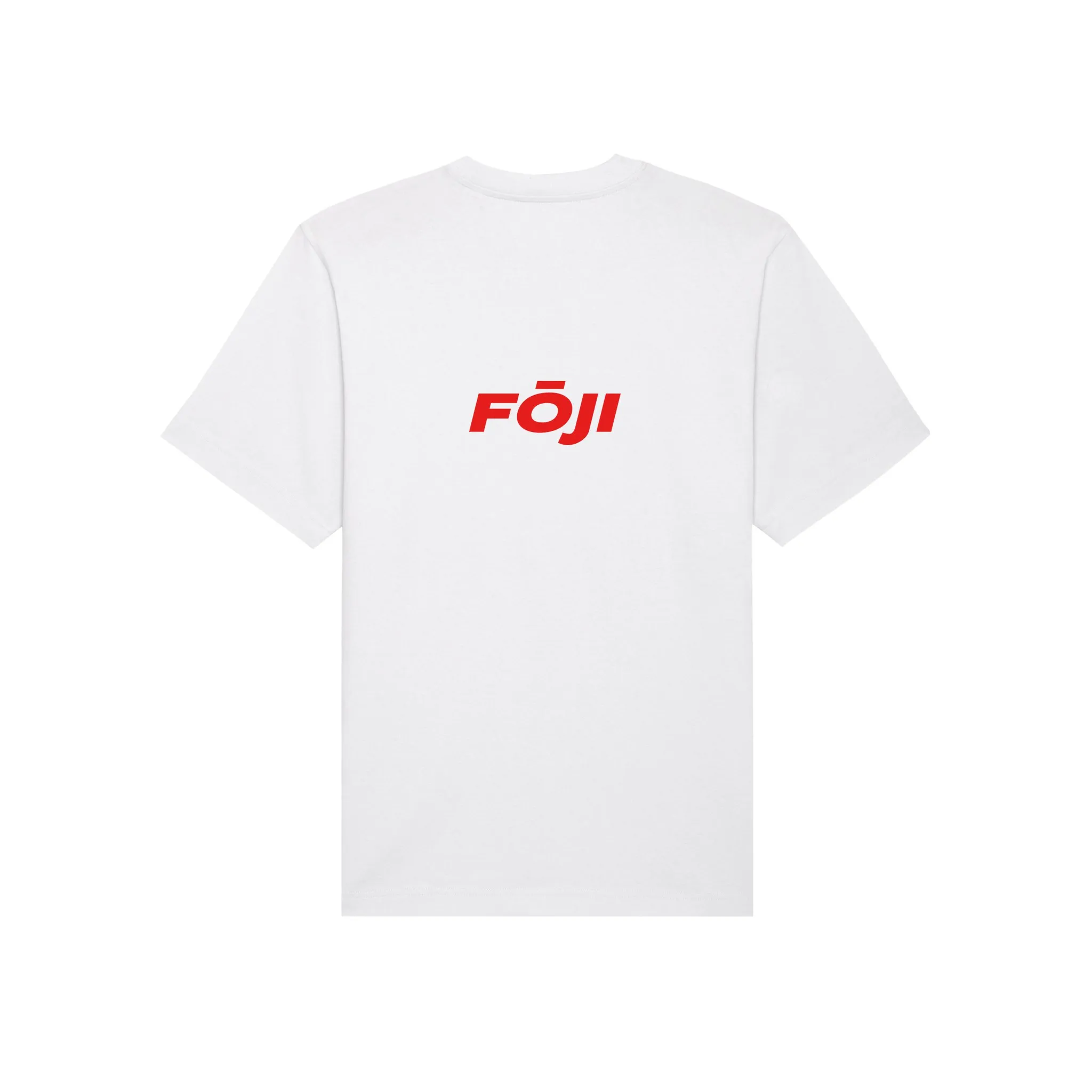 FOJI Badge Tee in White, back