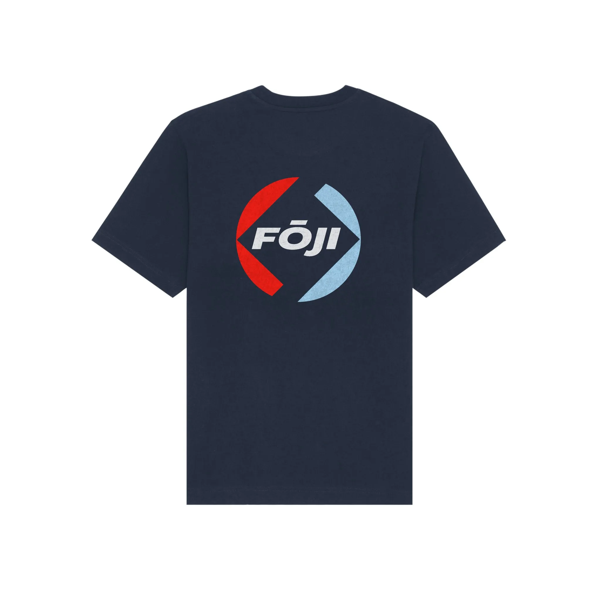 FOJI Badge Back Tee in French Navy, back