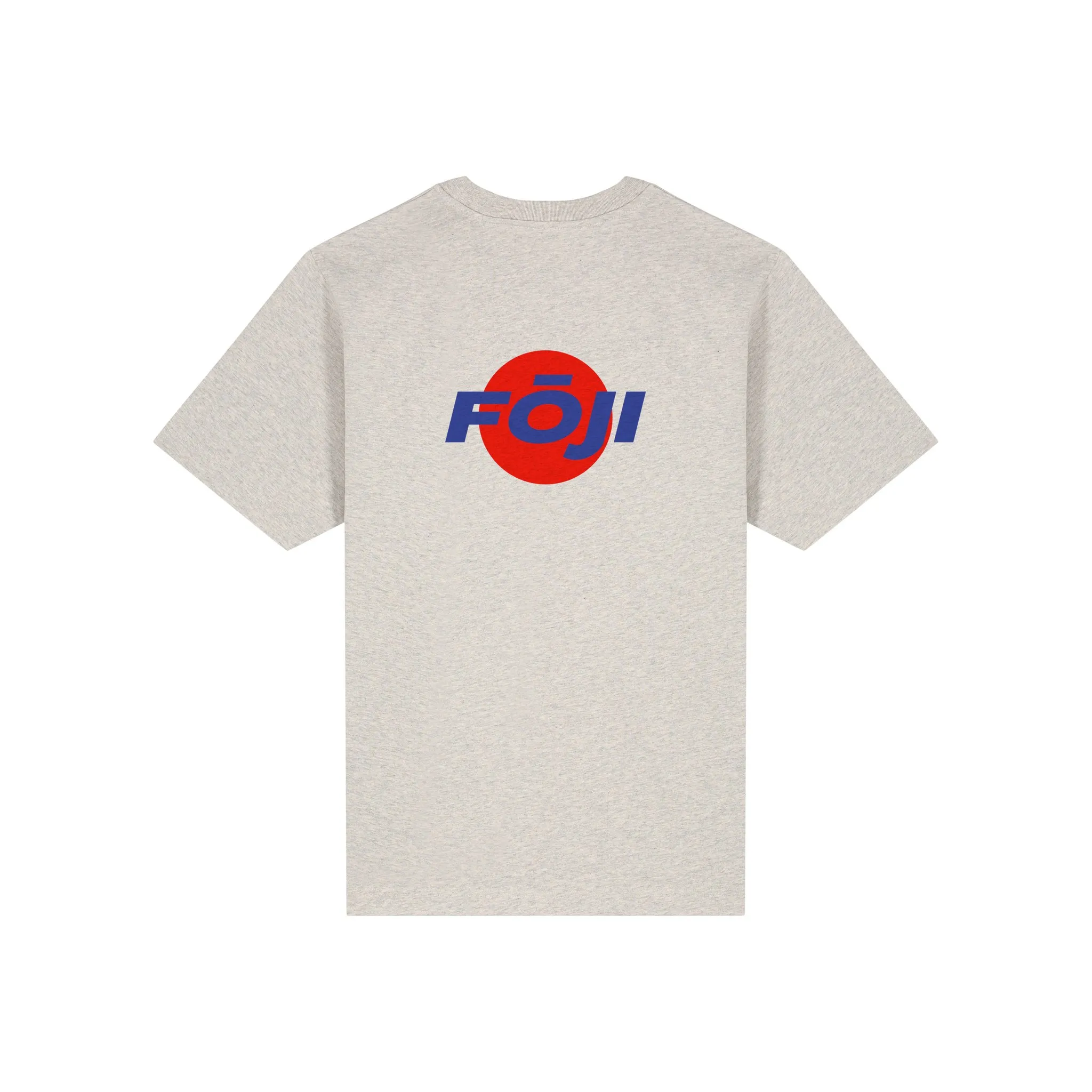 FOJI Disc Tee in Heather Haze, back
