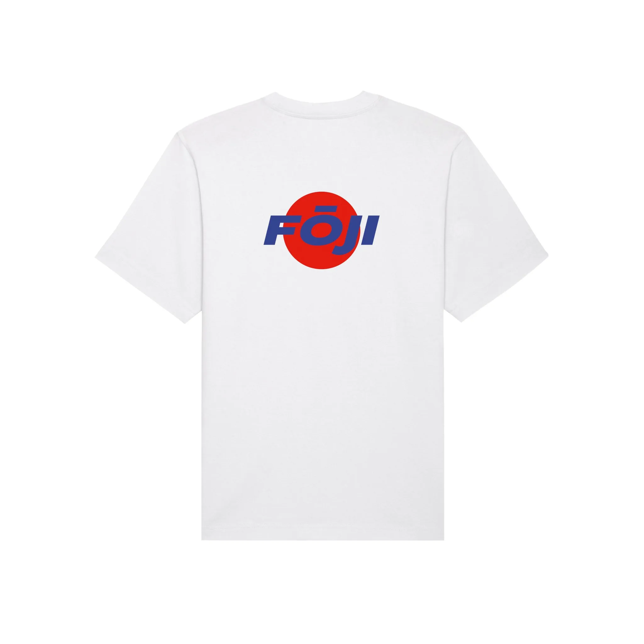 FOJI Disc Tee in White, back