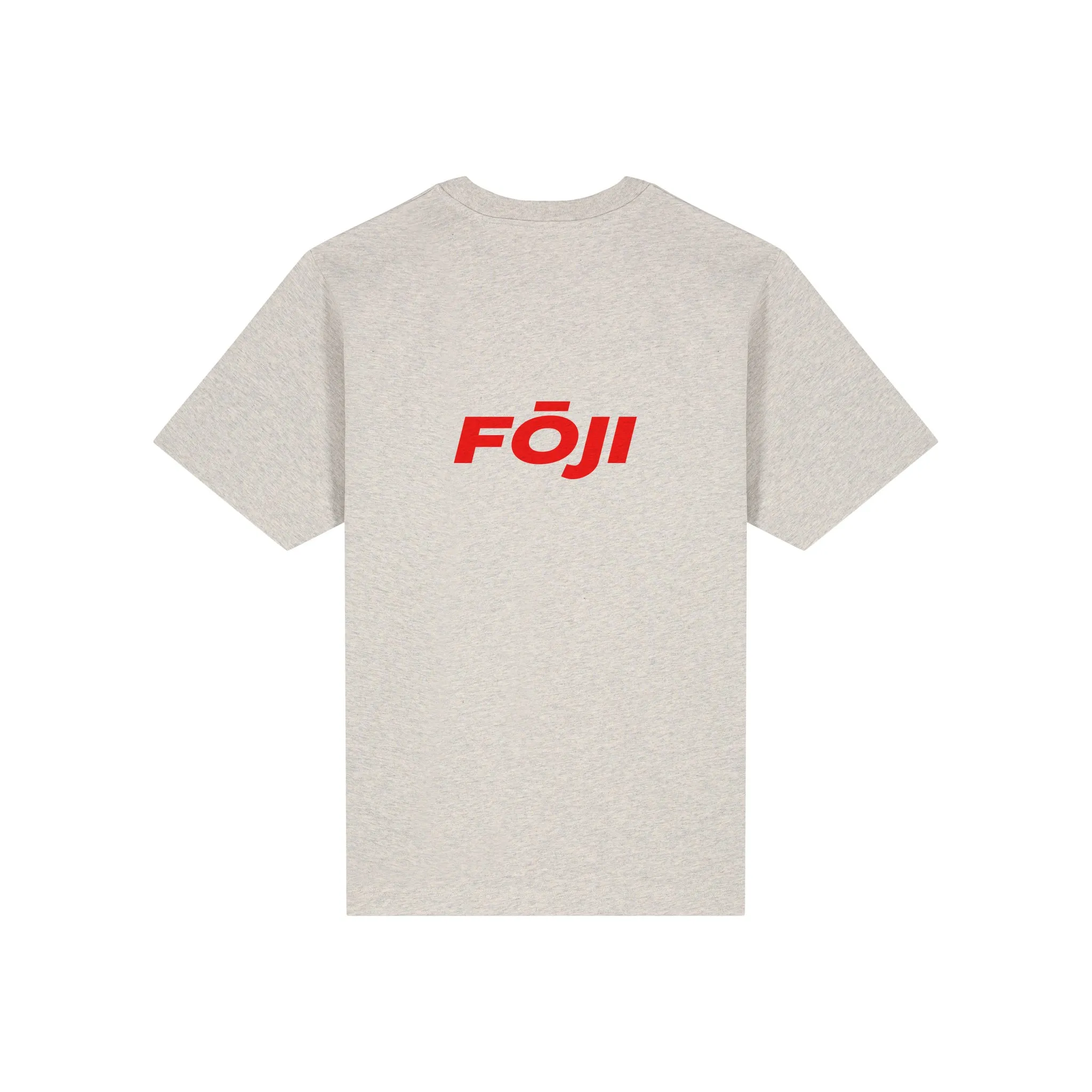 FOJI Flags Tee in Heather Haze, back