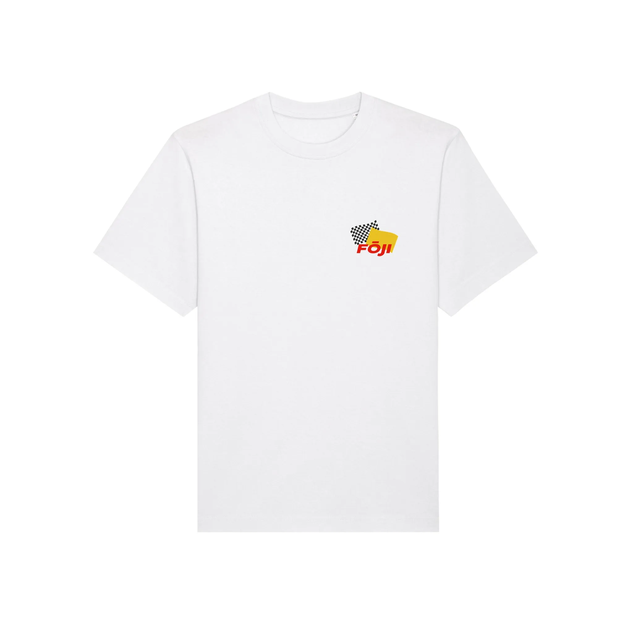 FOJI Flags Raceworks Tee in White, front